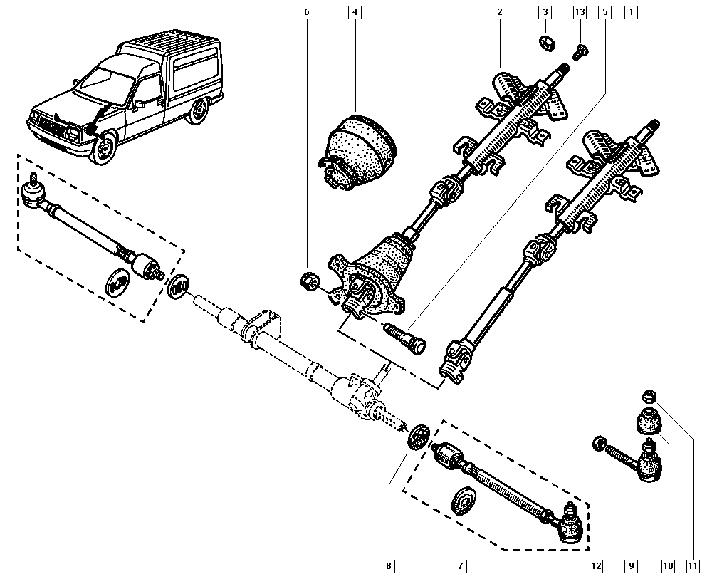 DACIA 7701469231 - Наконечник рулевой тяги, шарнир autospares.lv