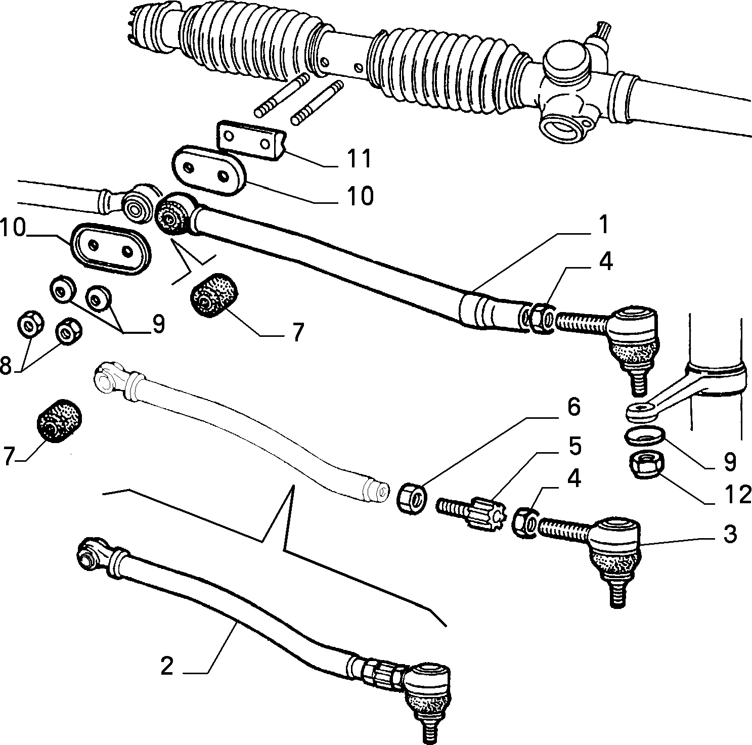 Alfarome/Fiat/Lanci 60501539 - Наконечник рулевой тяги, шарнир autospares.lv