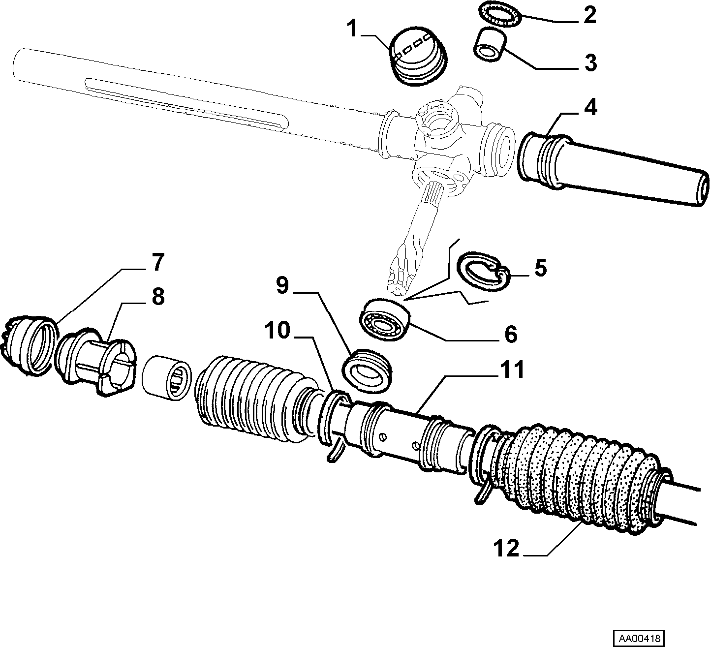 FIAT 60502781 - Комплект пыльника, рулевое управление autospares.lv