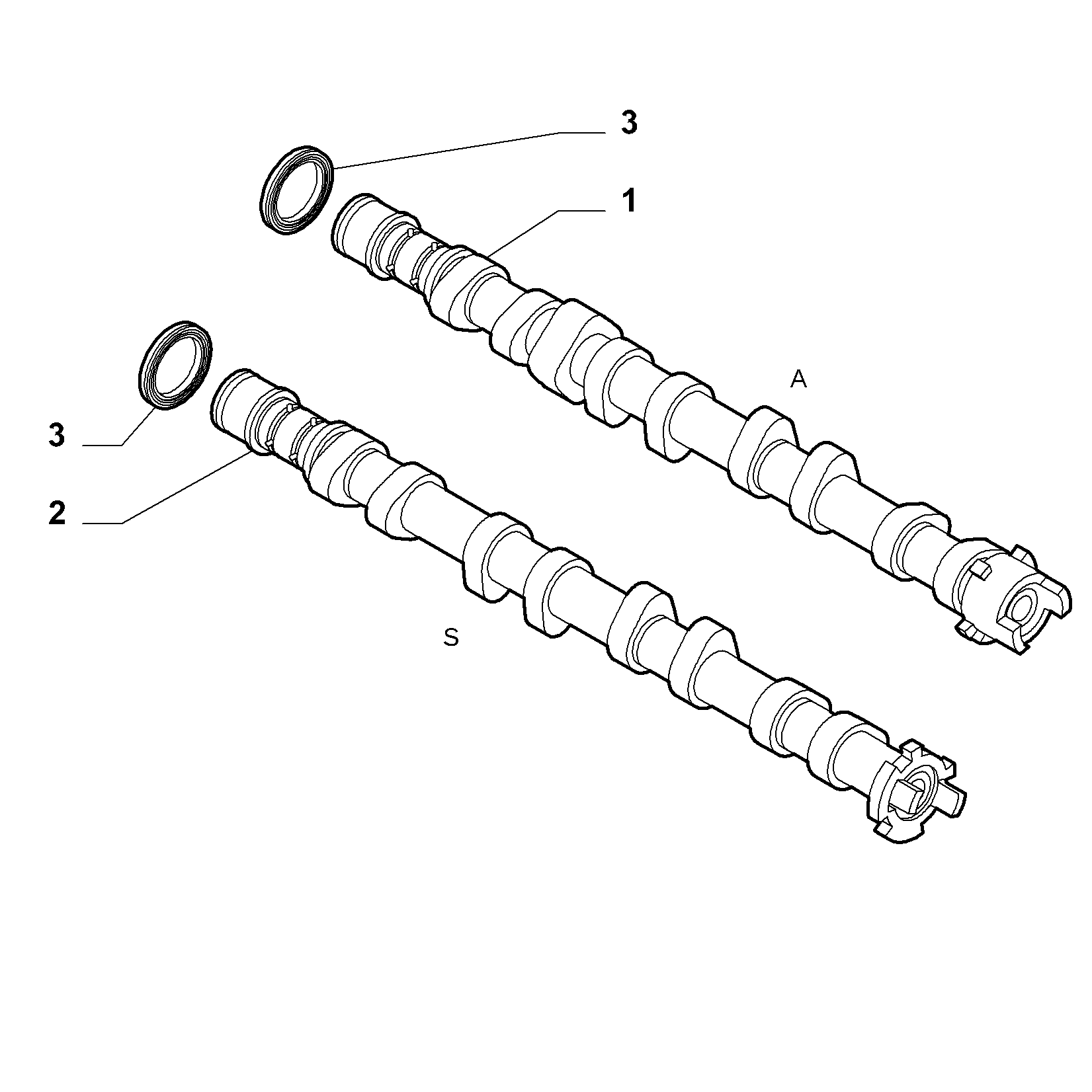 FIAT 55236852 - Уплотняющее кольцо, распредвал autospares.lv