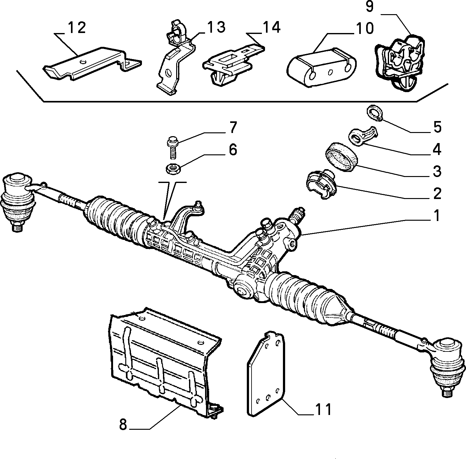 OM 60619751 - Рулевой механизм, рейка autospares.lv