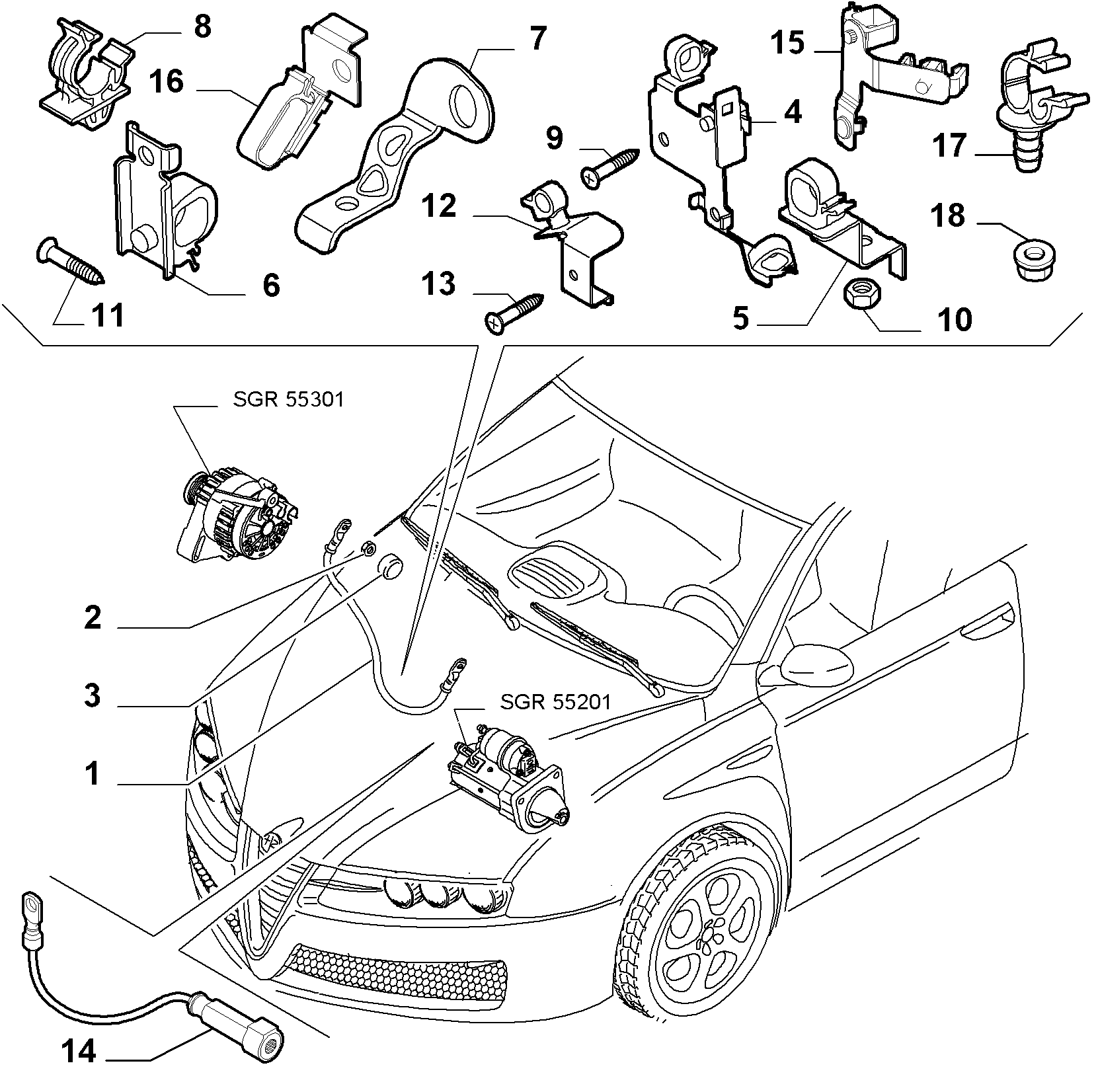 FIAT 14 075 811 - Гайка, выпускной коллектор autospares.lv