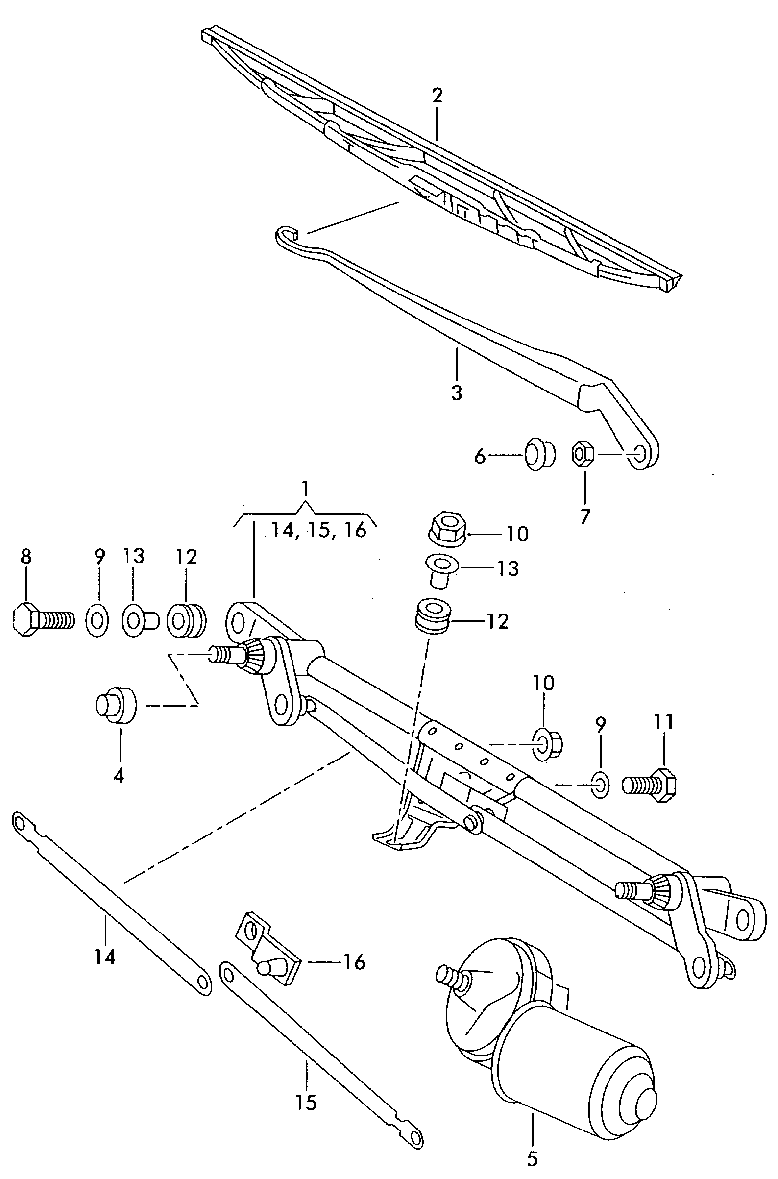 Seat 431955427 - Щетка стеклоочистителя autospares.lv