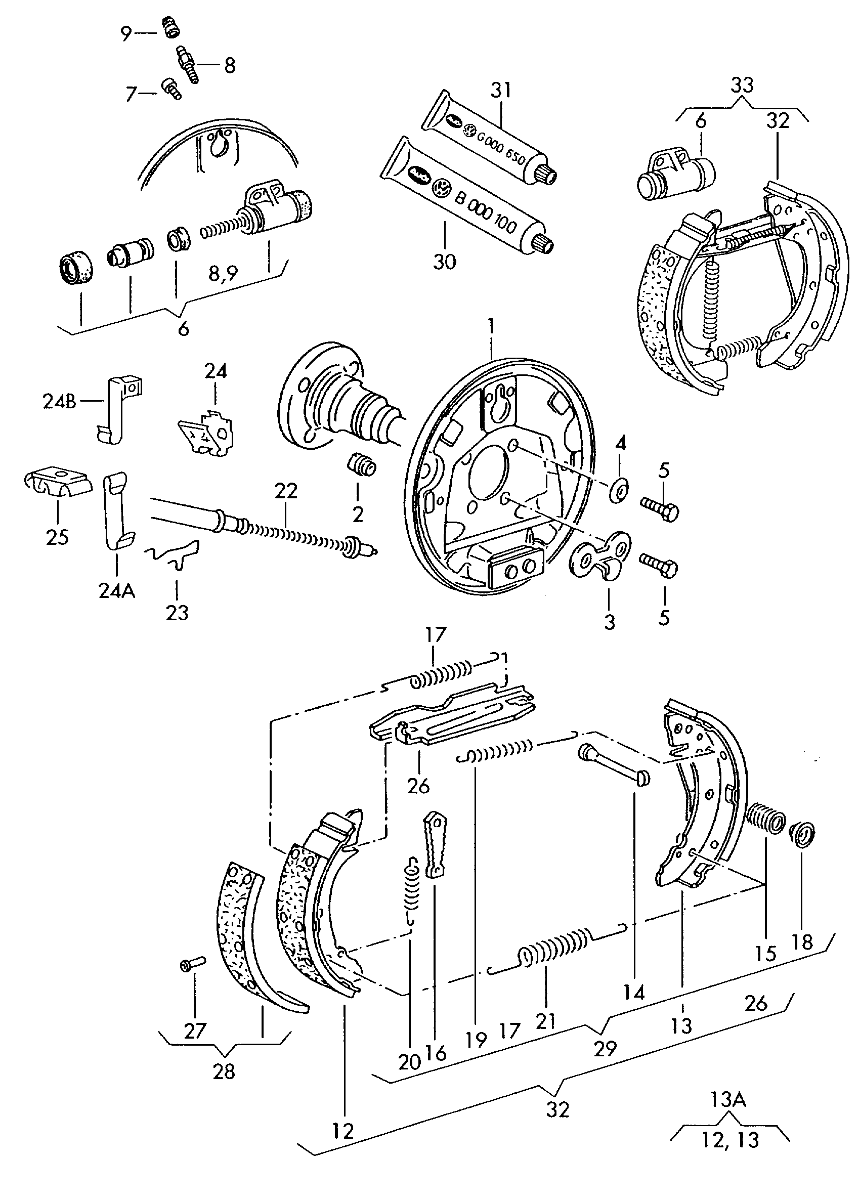 VAG 6N0 609 721 G - Тросик, cтояночный тормоз autospares.lv