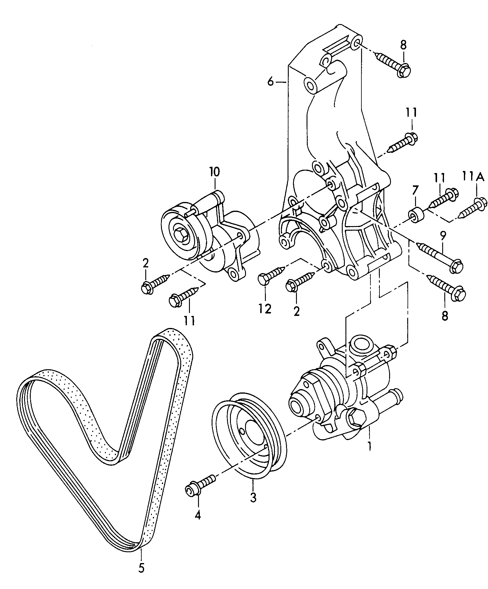 VW 032 145 933 T - Поликлиновой ремень autospares.lv