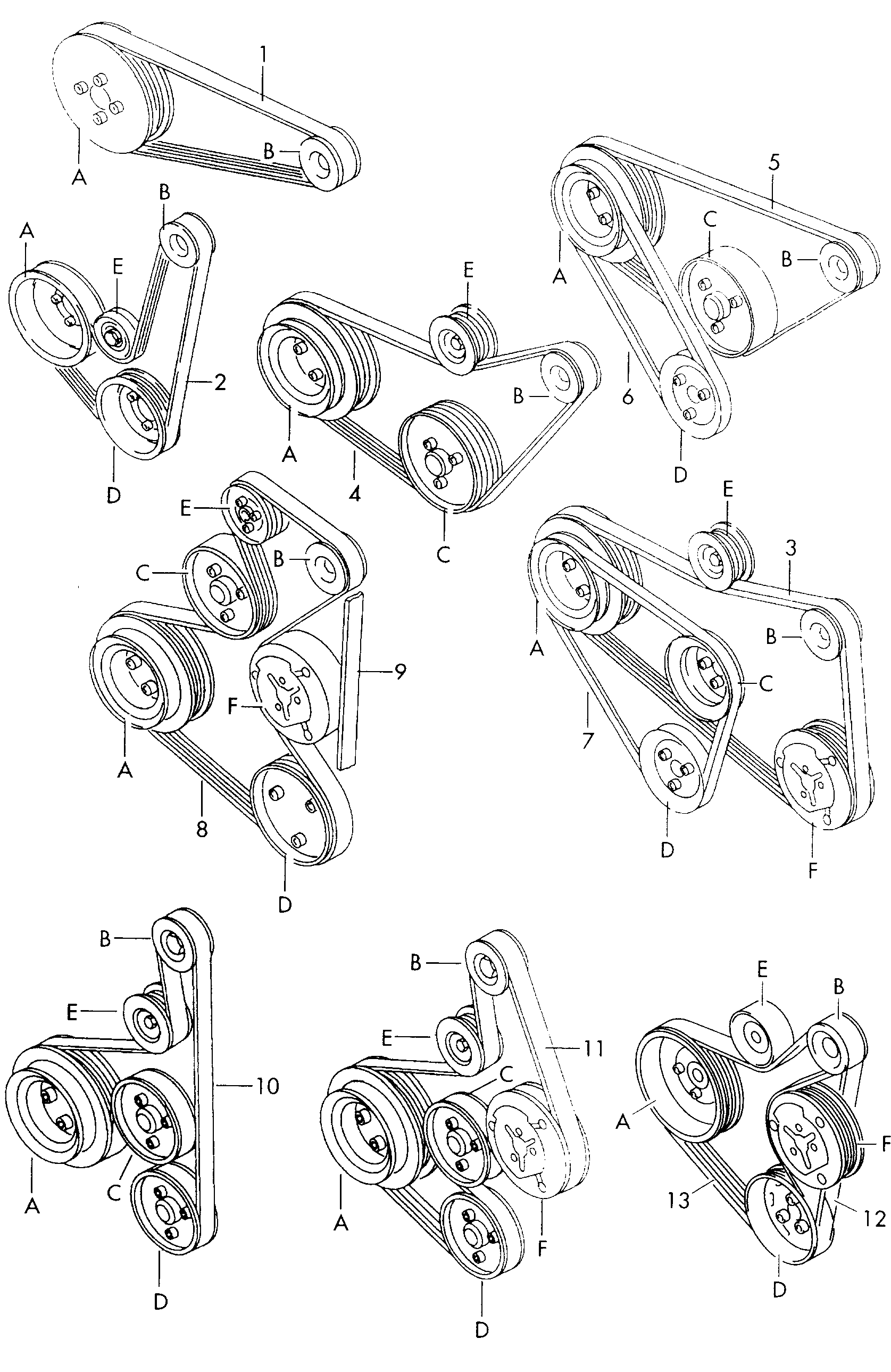 Seat 030 145 933 R - Поликлиновой ремень autospares.lv