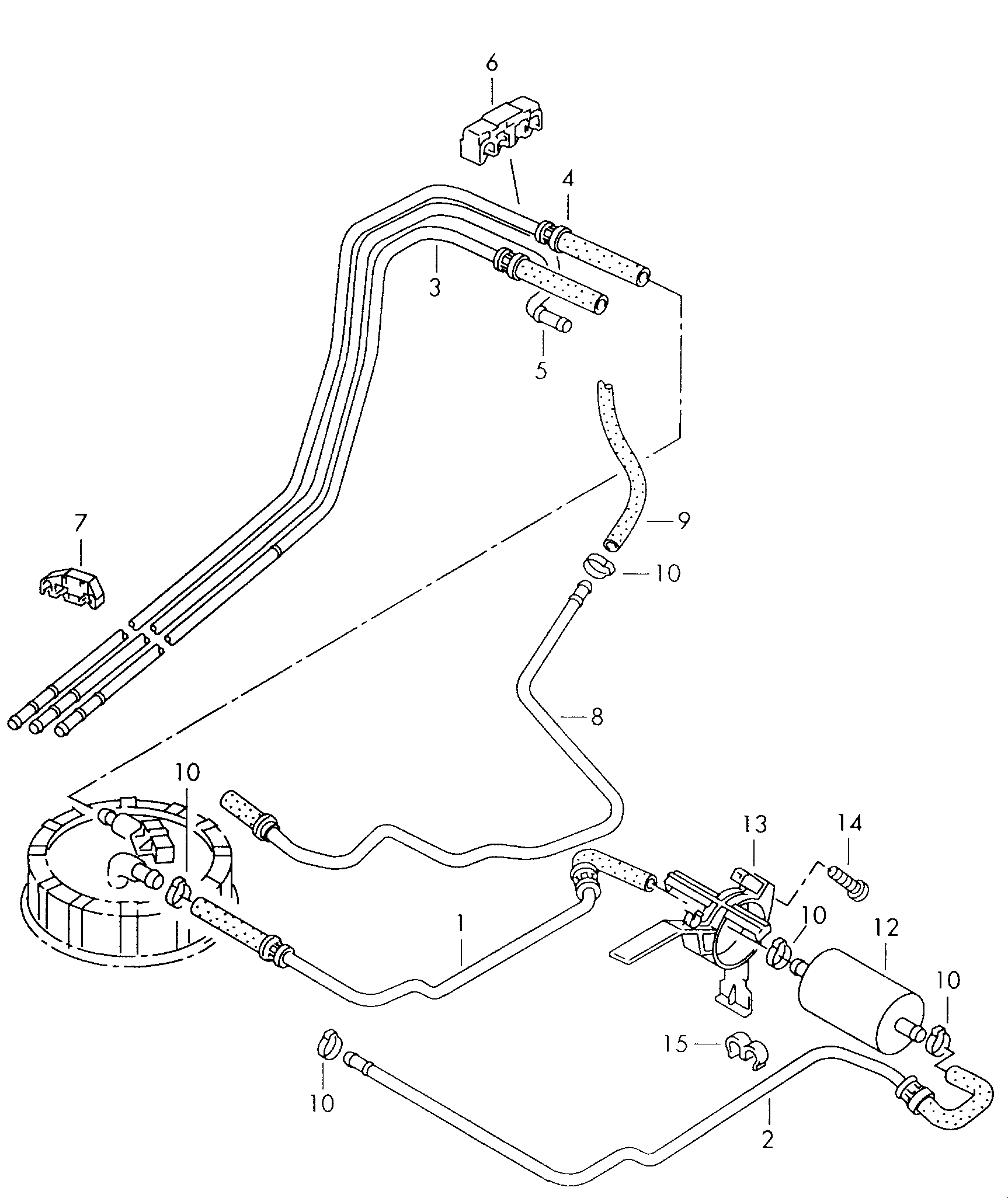 AUDI 6N0 201 511 A - Топливный фильтр autospares.lv