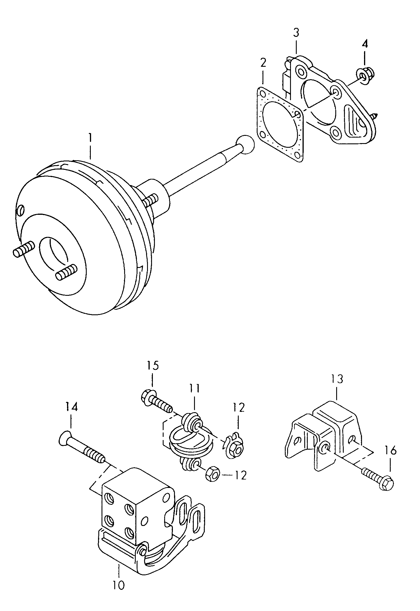 VW 1H0 612 151 C - Регулятор тормозных сил autospares.lv