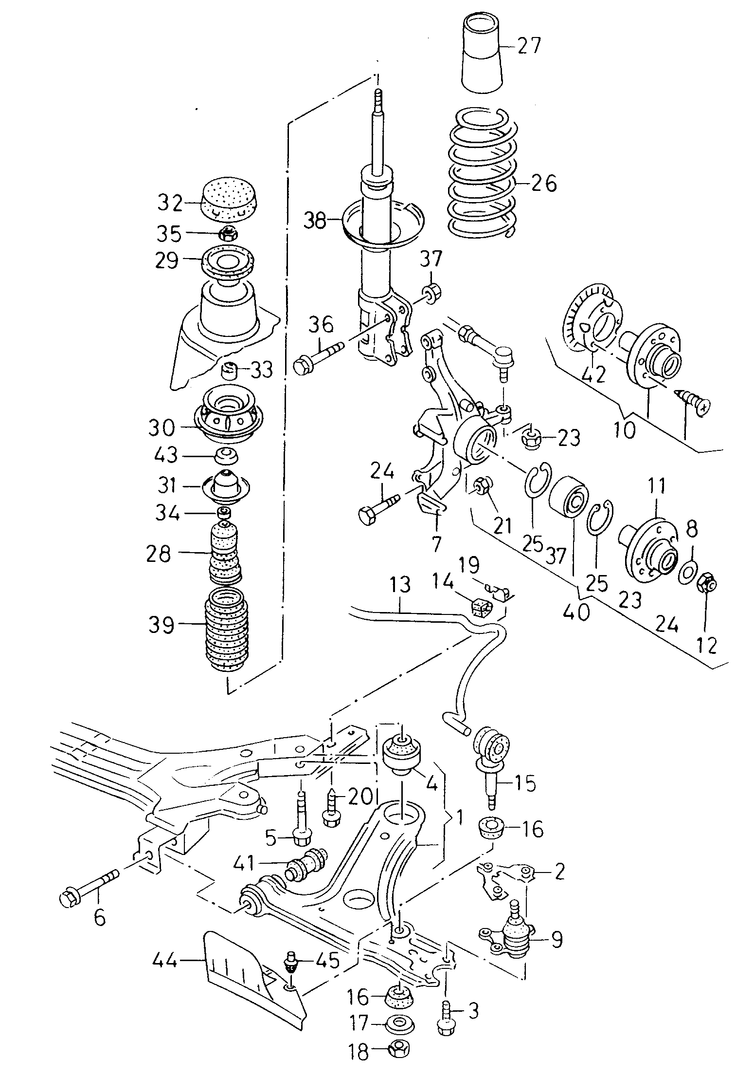 VAG 6N0 412 301 - Отбойник, демпфер амортизатора autospares.lv