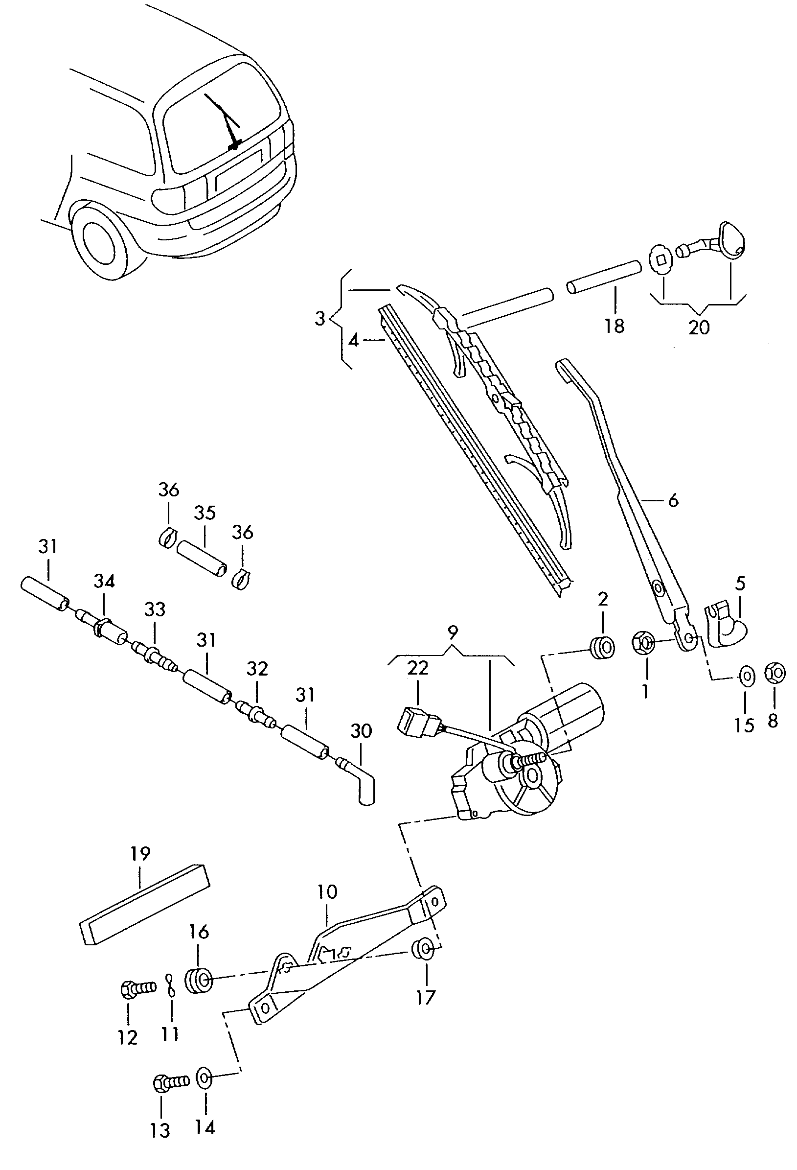 Seat 1J0955429A - Щетка стеклоочистителя autospares.lv