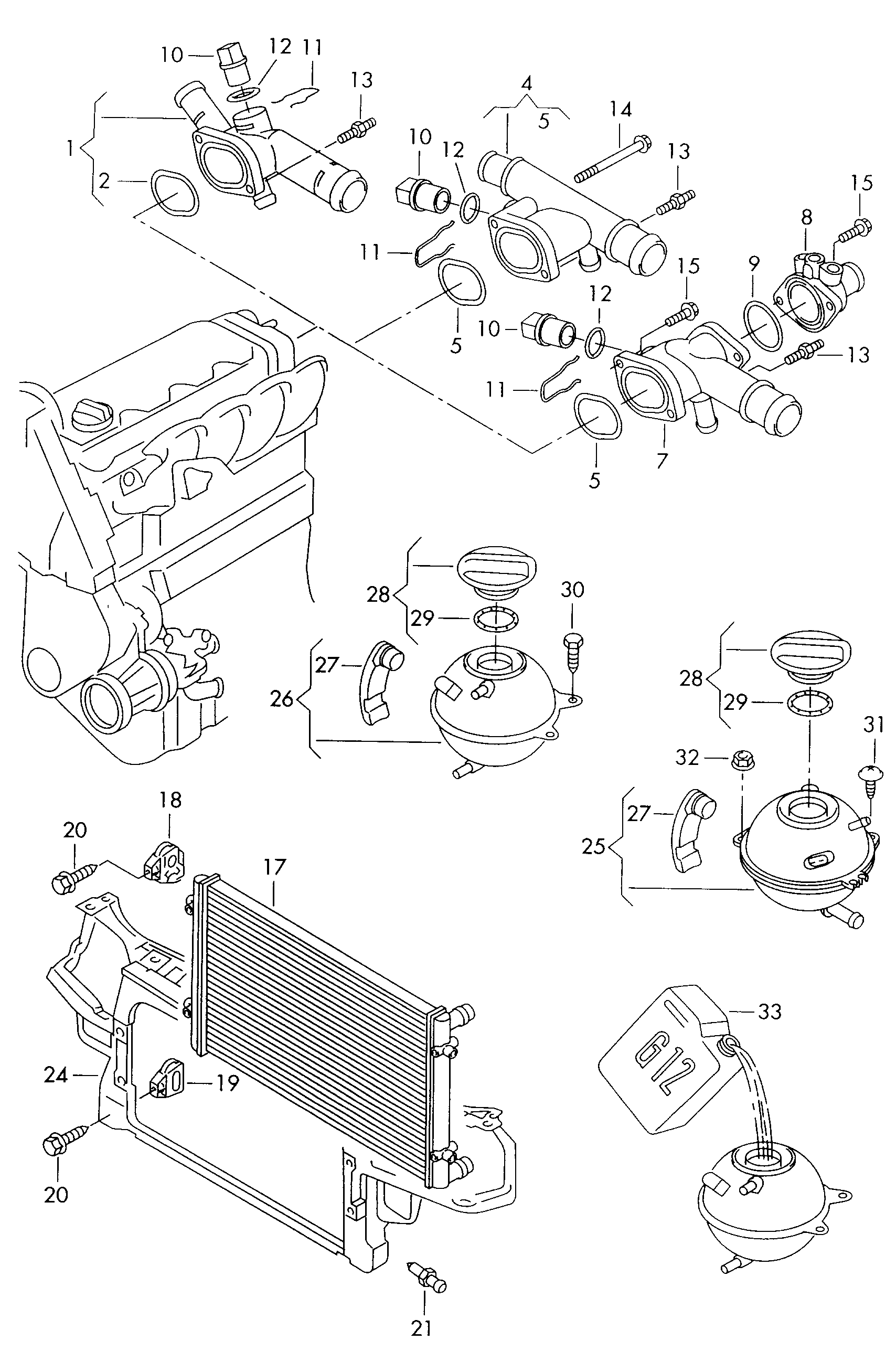 Seat 6Q0 121 253 R - Радиатор, охлаждение двигателя autospares.lv