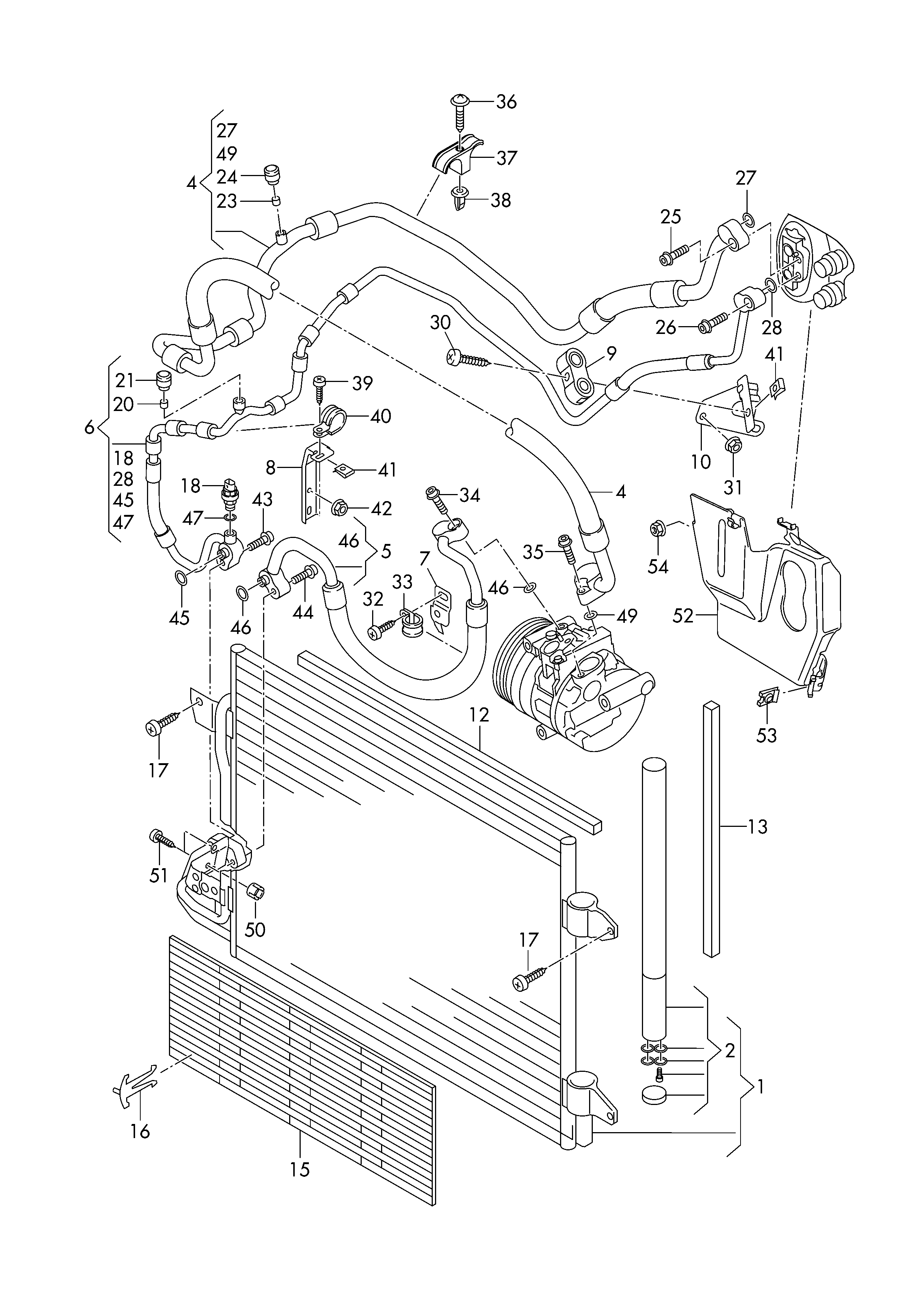 Seat 1K0820411H - Конденсатор кондиционера autospares.lv