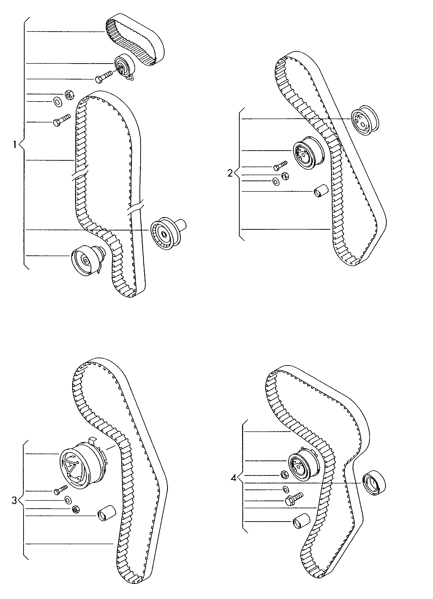 VAG 06A 198 119 D - Комплект зубчатого ремня ГРМ autospares.lv