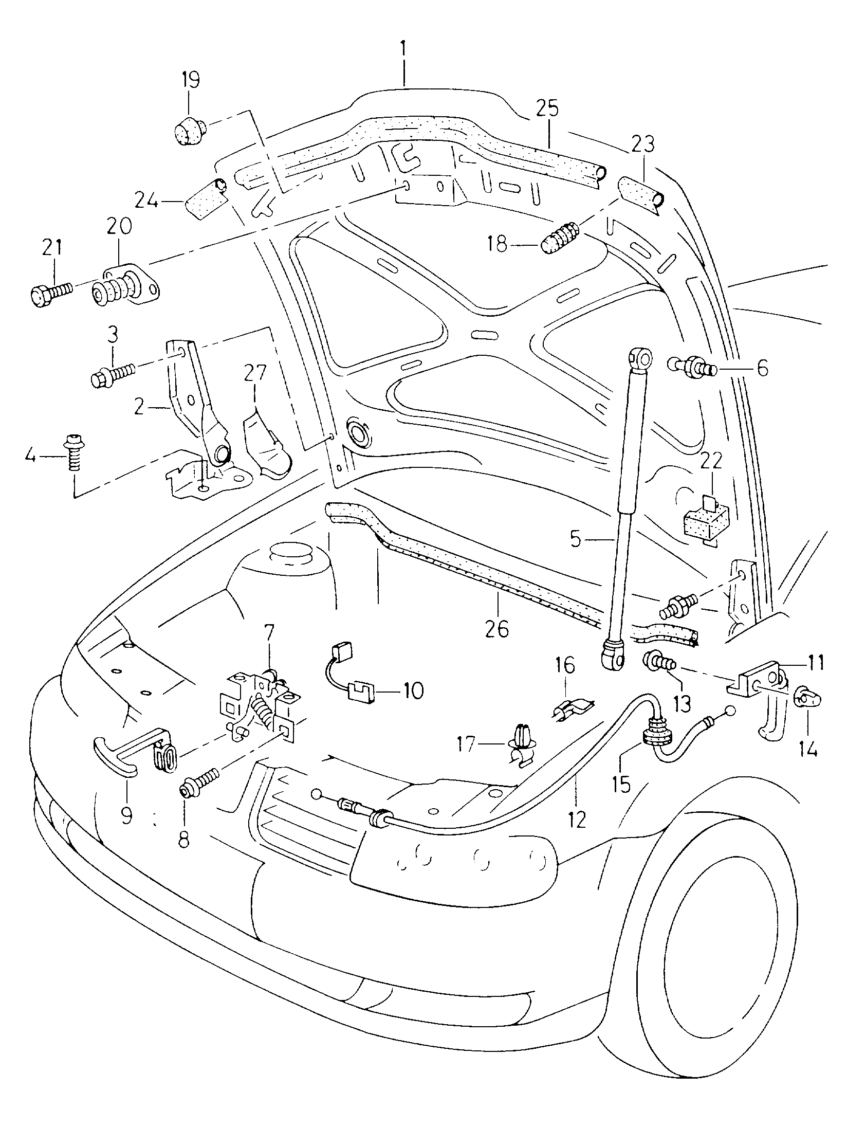 Seat 1M0 823 359 A - Газовая пружина, капот autospares.lv