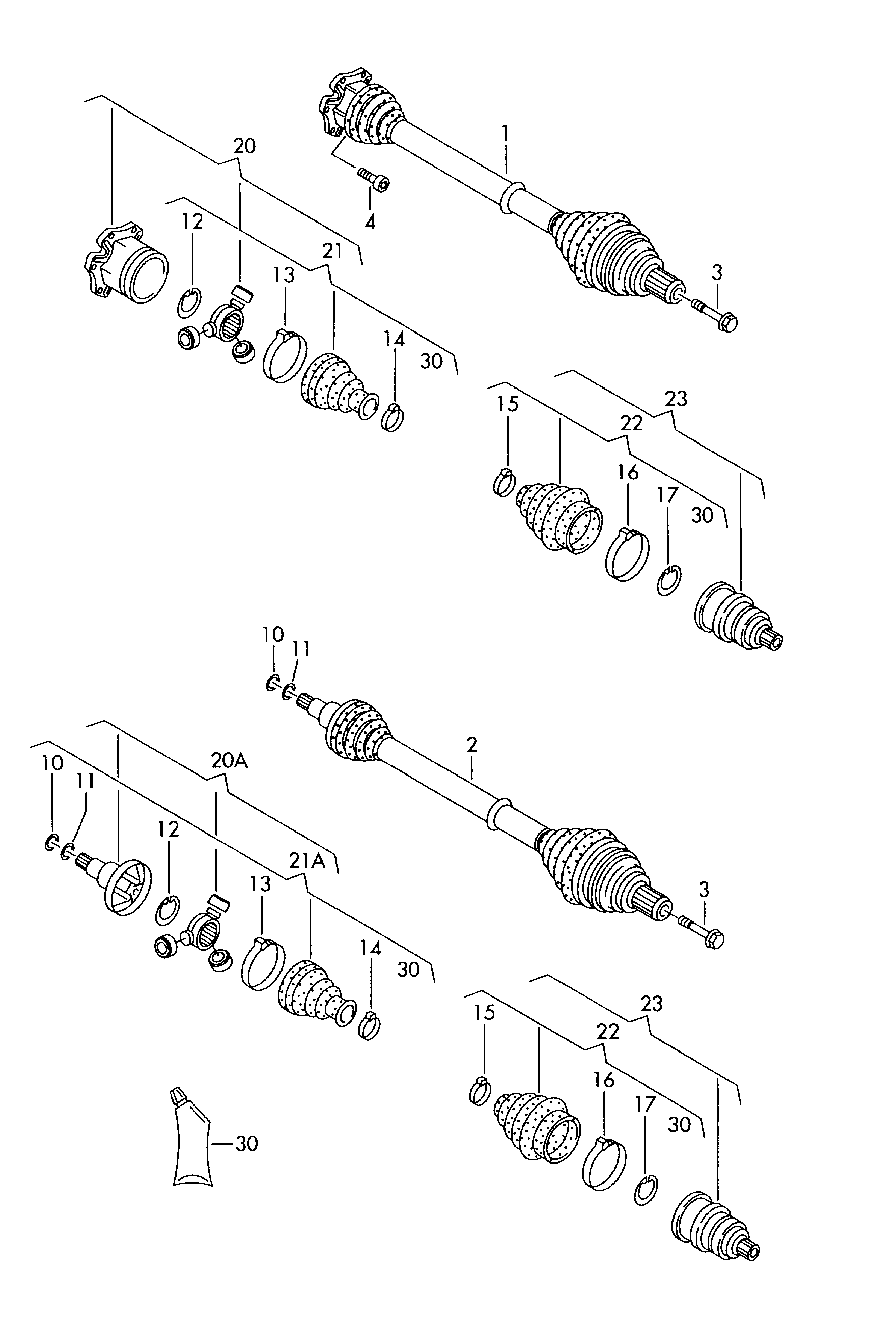 Seat 7M3407272G - Приводной вал autospares.lv