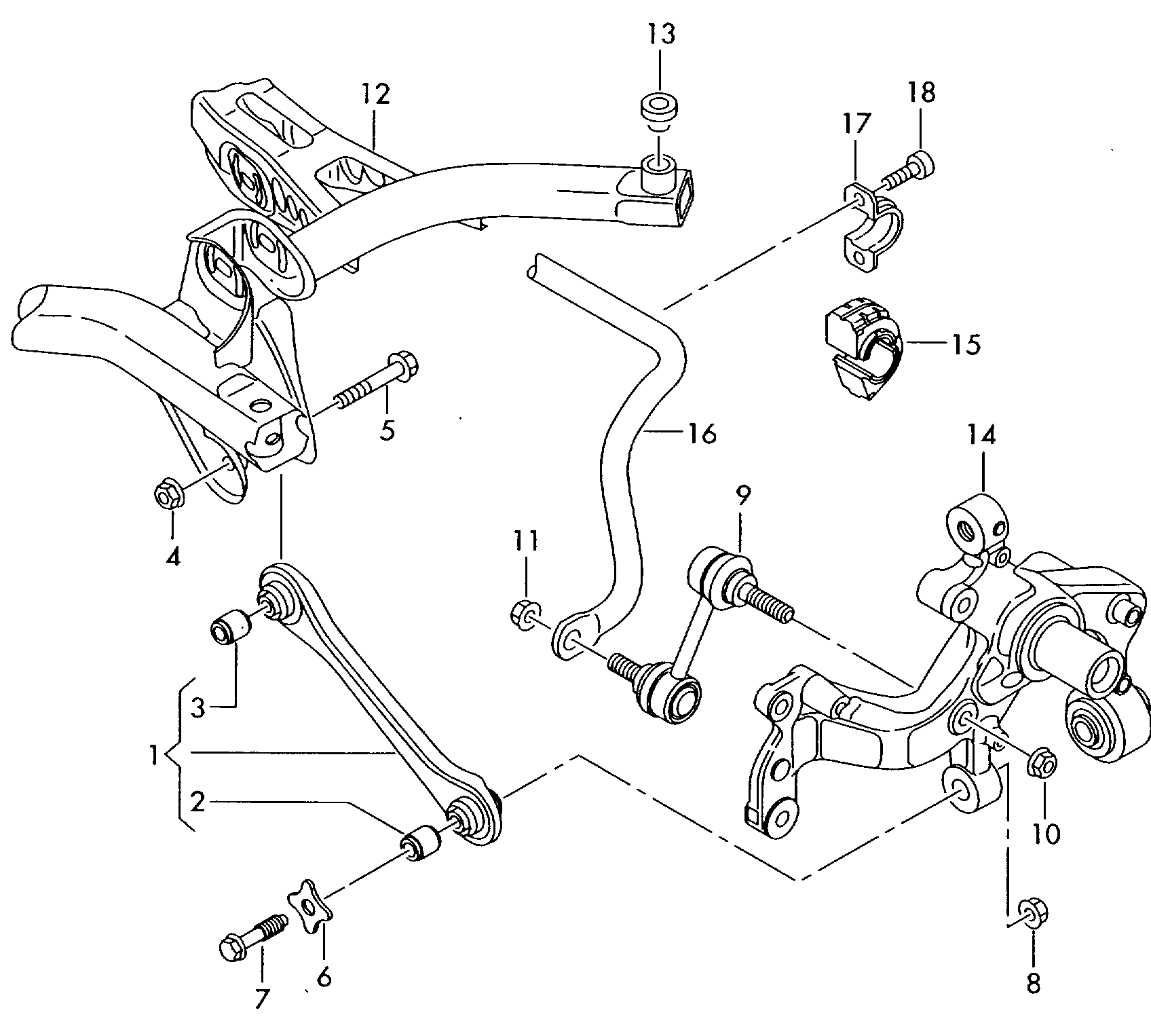 VAG 1K0 505 465 J - Тяга / стойка, стабилизатор autospares.lv