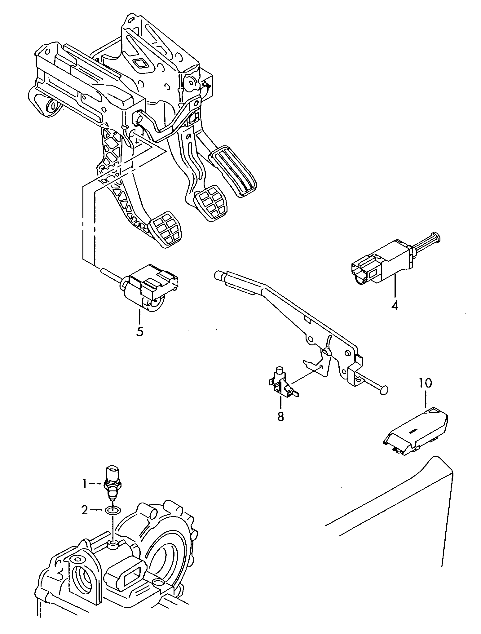 MAN 02K 945 415 K - Датчик, переключатель, фара заднего хода autospares.lv