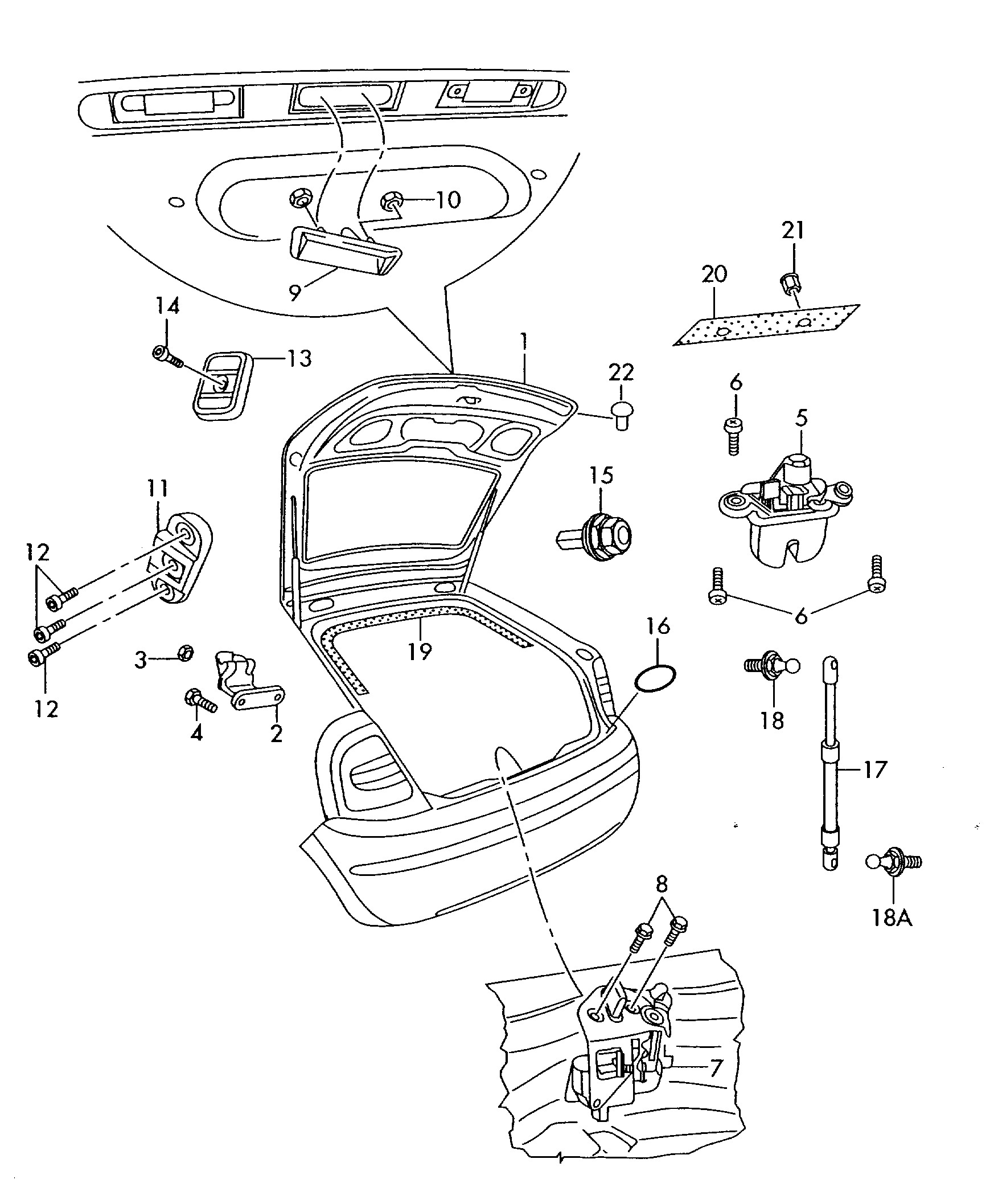 VAG 1Z9 827 550 - Газовая пружина, упор autospares.lv