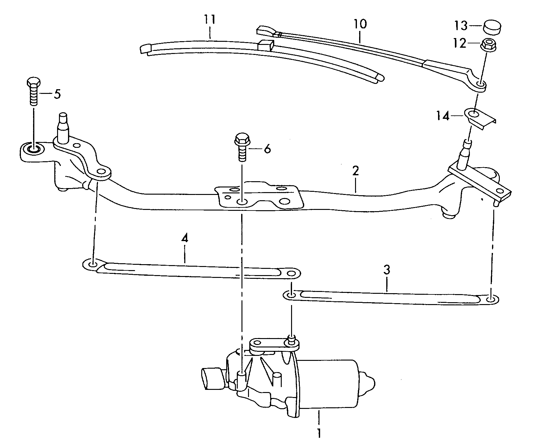 Skoda 5J0955326 - Привод, тяги и рычаги привода стеклоочистителя autospares.lv