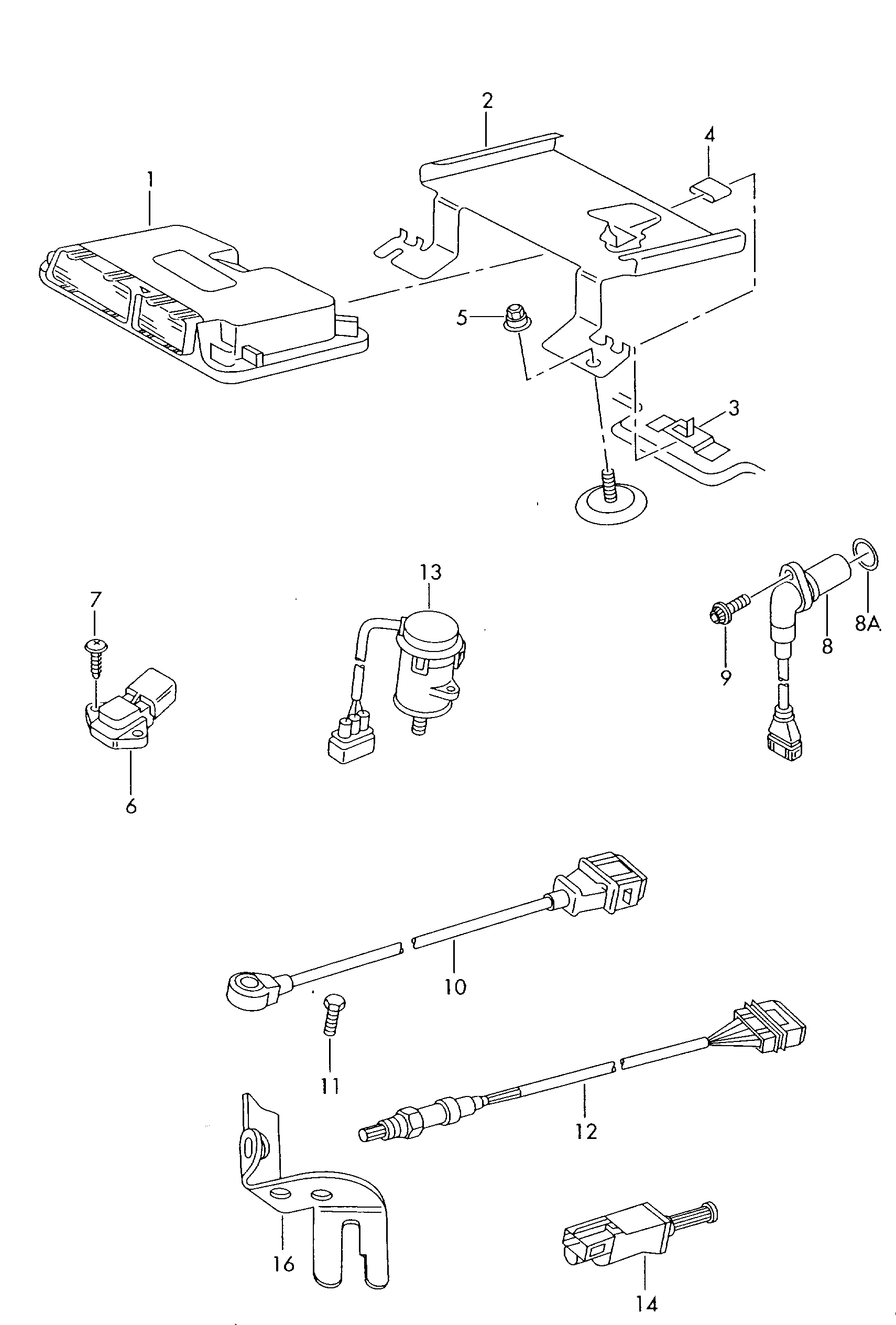 Seat 038907319F - Датчик импульсов, коленвал autospares.lv