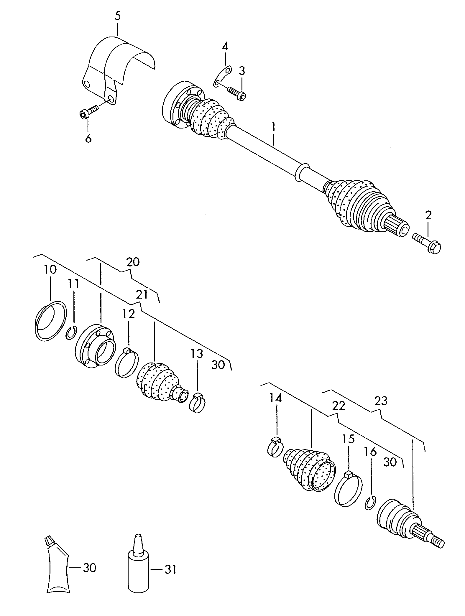 Skoda 2K3 407 271 B - Приводной вал autospares.lv