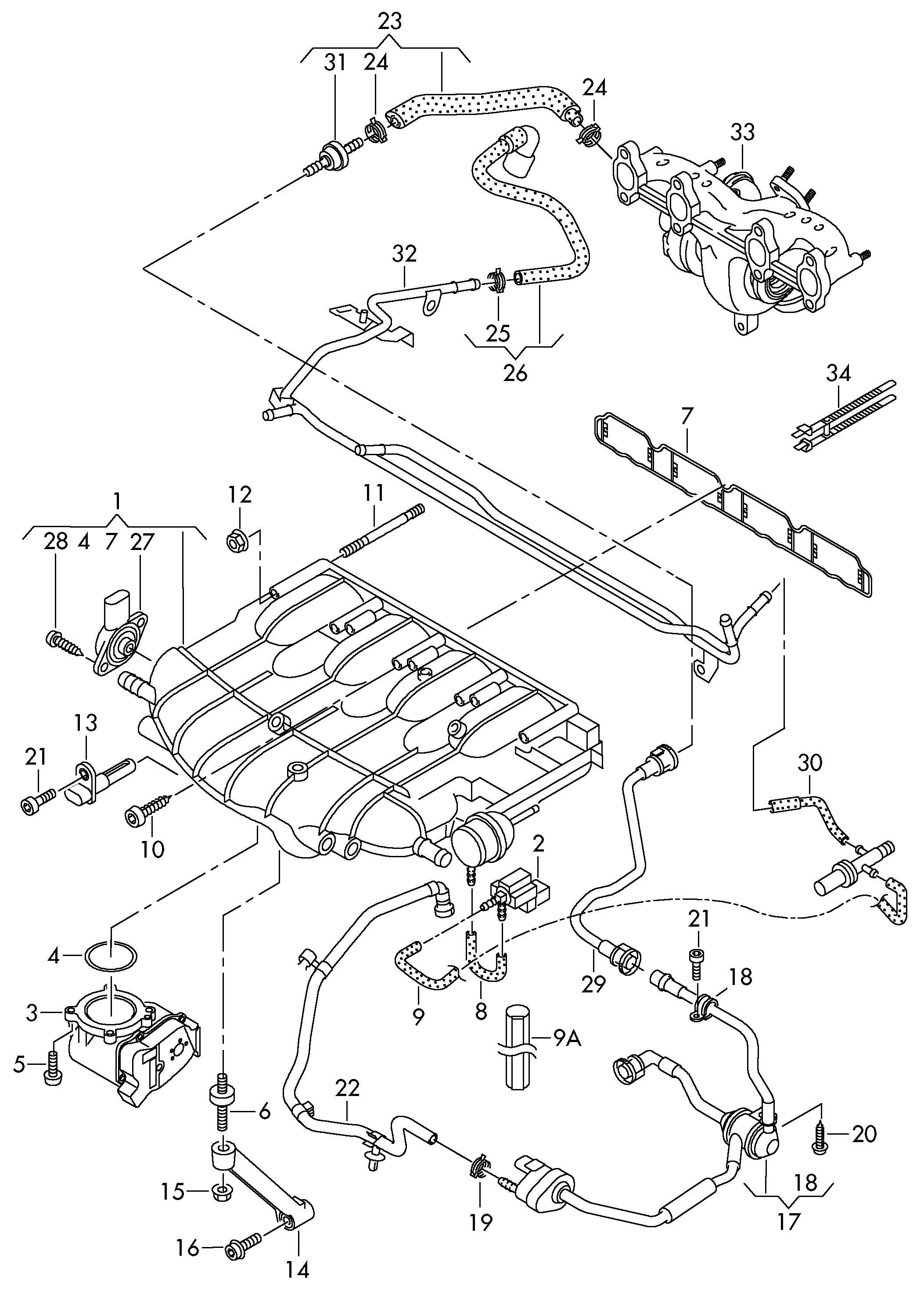 VW 06F 133 062 Q - Корпус дроссельной заслонки autospares.lv