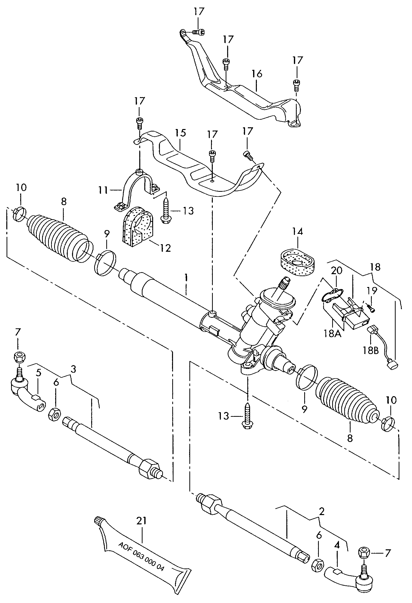 Seat 6Q1423062FX - Рулевой механизм, рейка autospares.lv