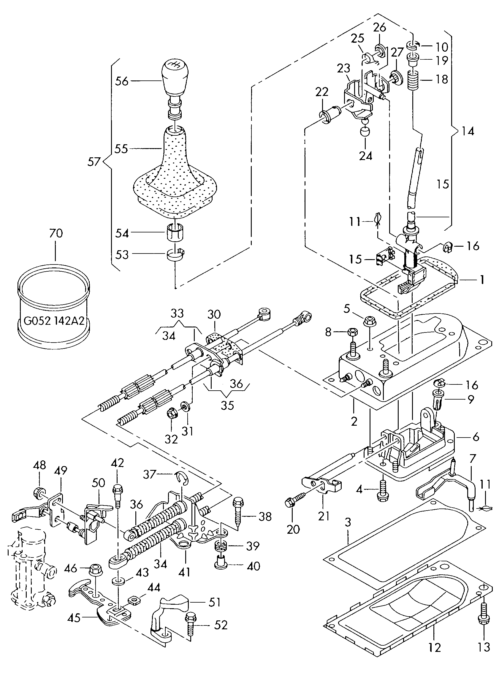 Skoda 357 711 590B - Втулка, шток вилки переключения передач autospares.lv