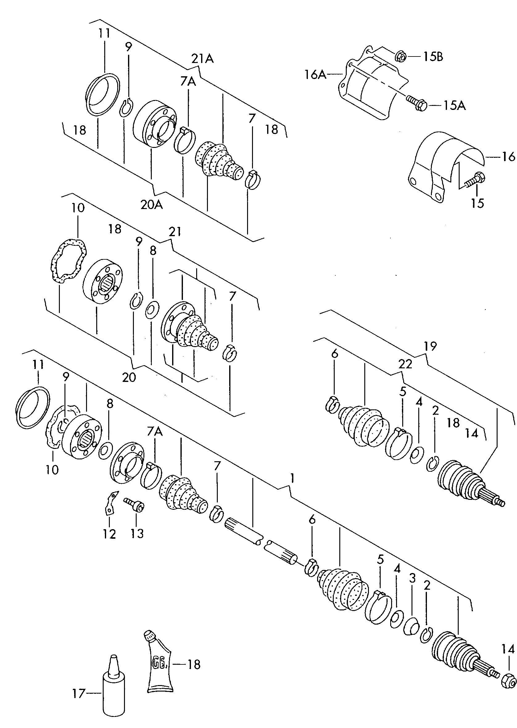 VAG 357 407 271 R - Приводной вал autospares.lv