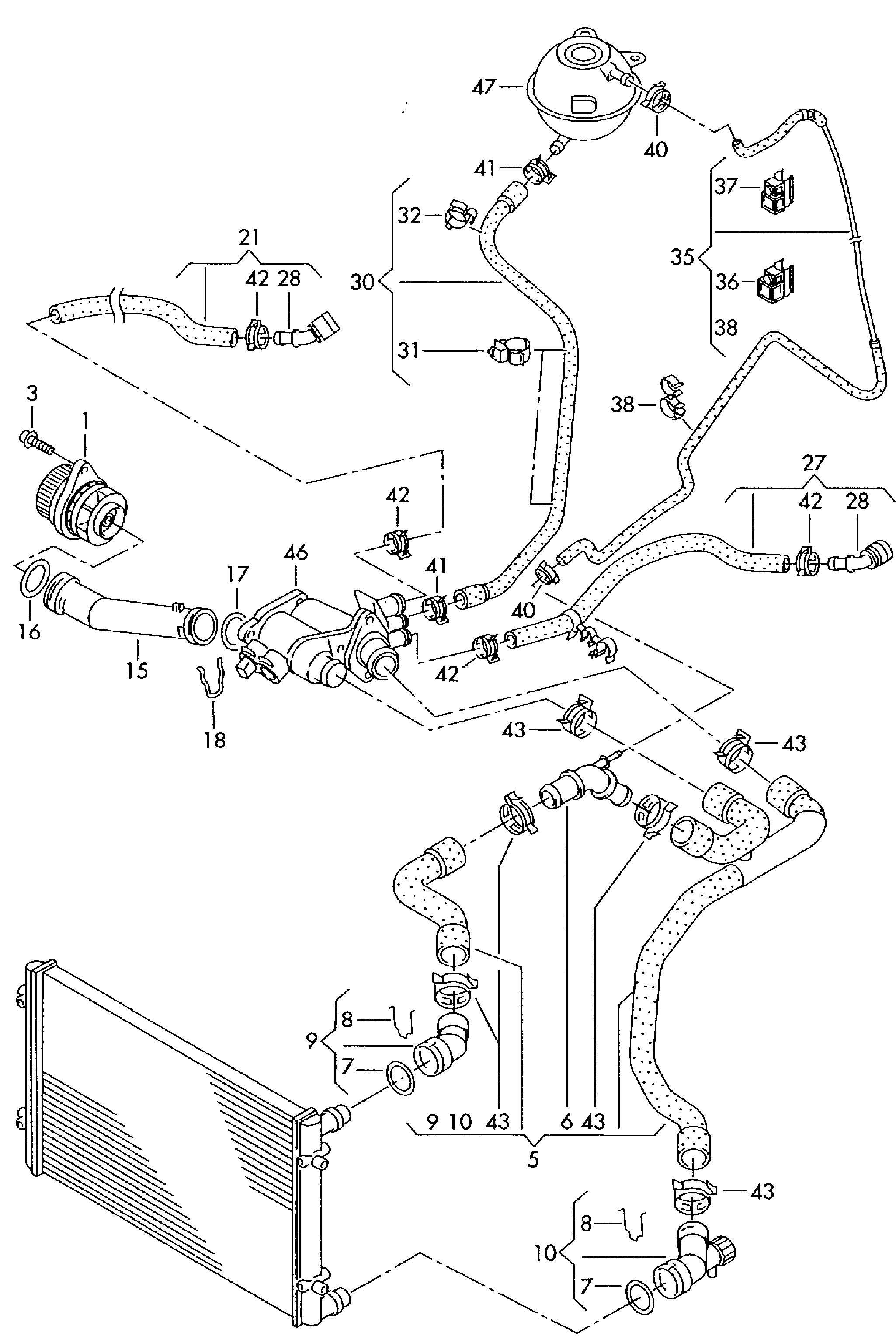 VW 030 121 008 D - Водяной насос autospares.lv