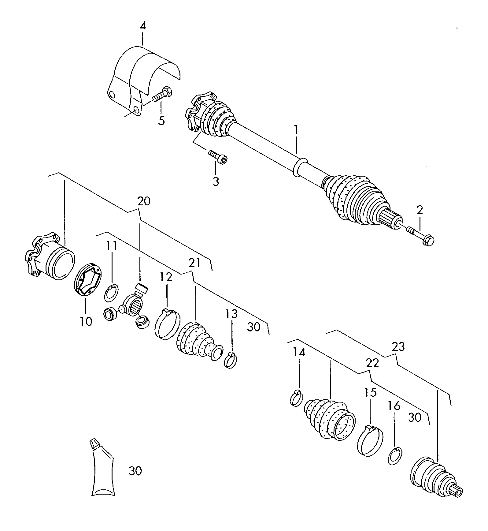 VW 1K0 407 271 KB - Приводной вал autospares.lv