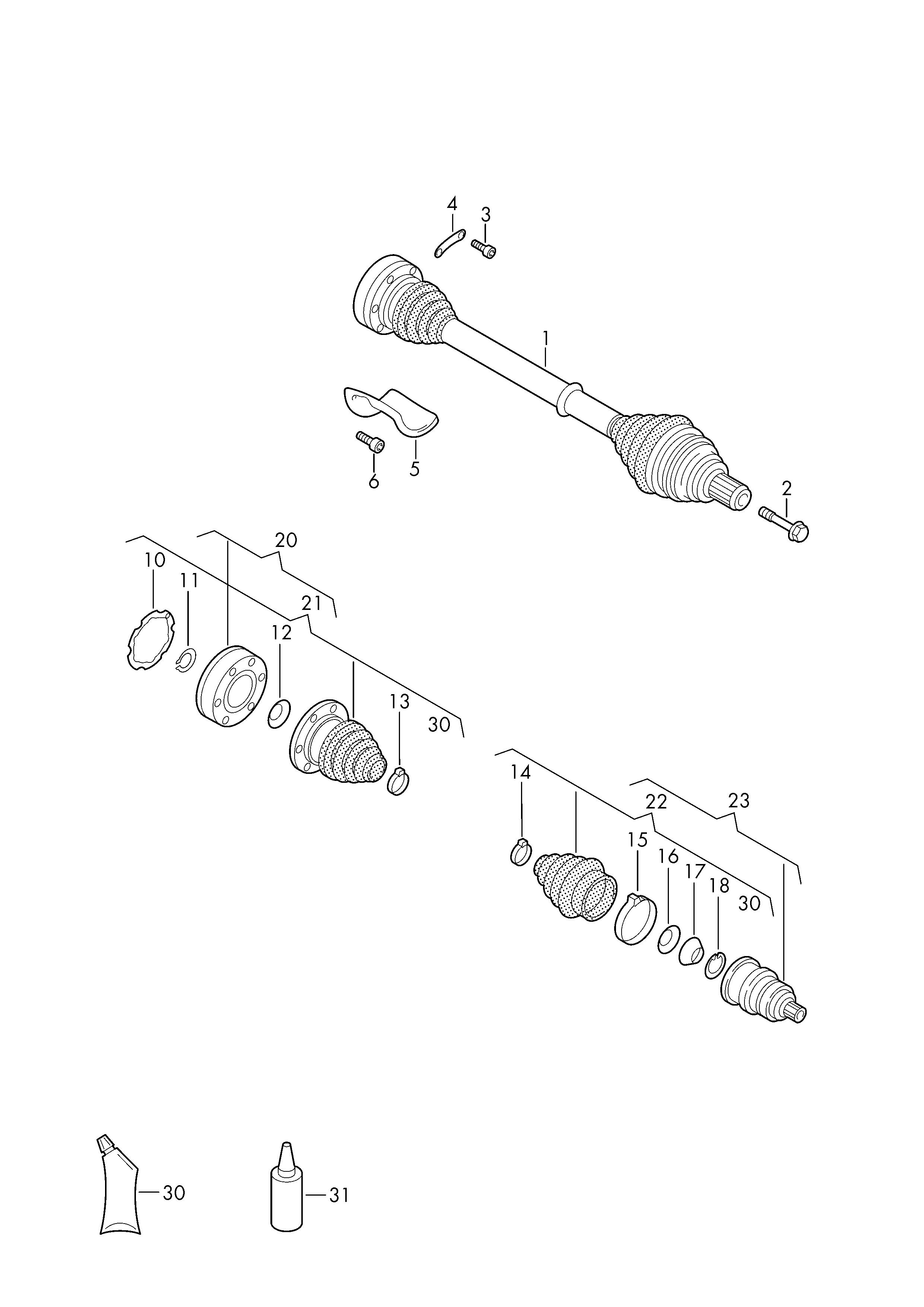 Skoda 1K0 407 271 JA - Приводной вал autospares.lv