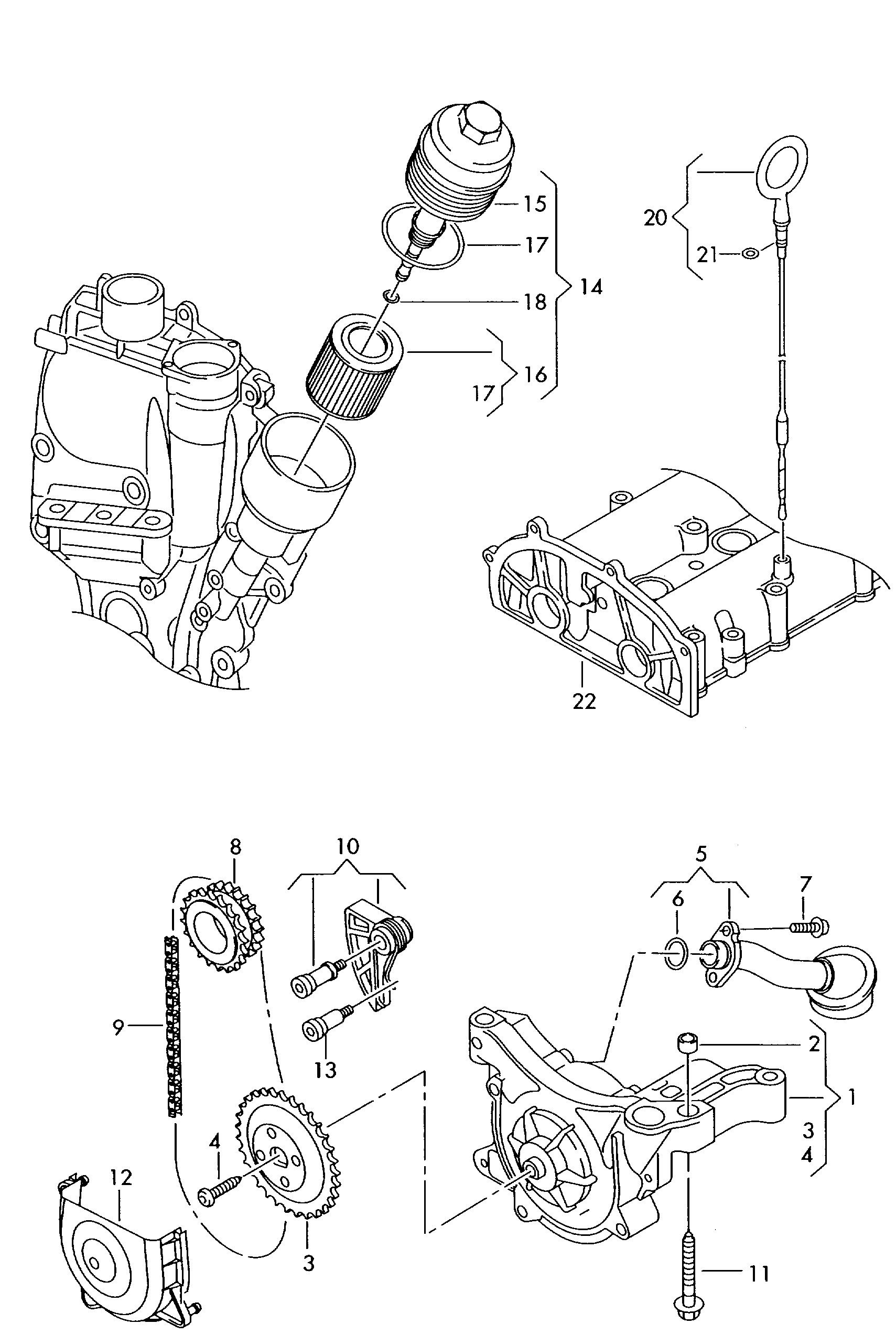 VW 03C 115 121 N - Шестерня, масляный насос autospares.lv