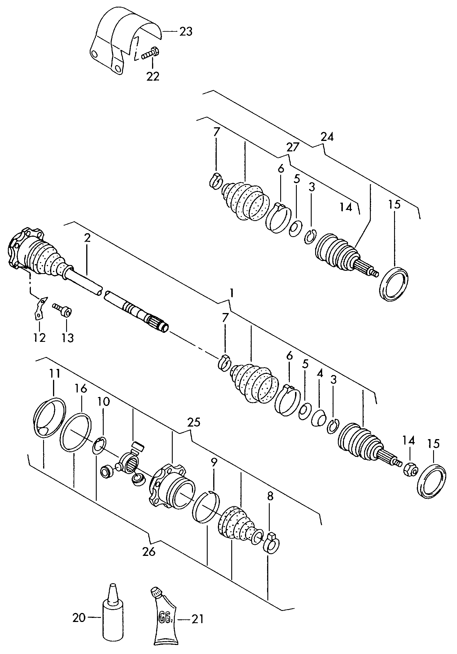 VAG 6Q0407271DC - Шарнирный комплект, ШРУС, приводной вал autospares.lv