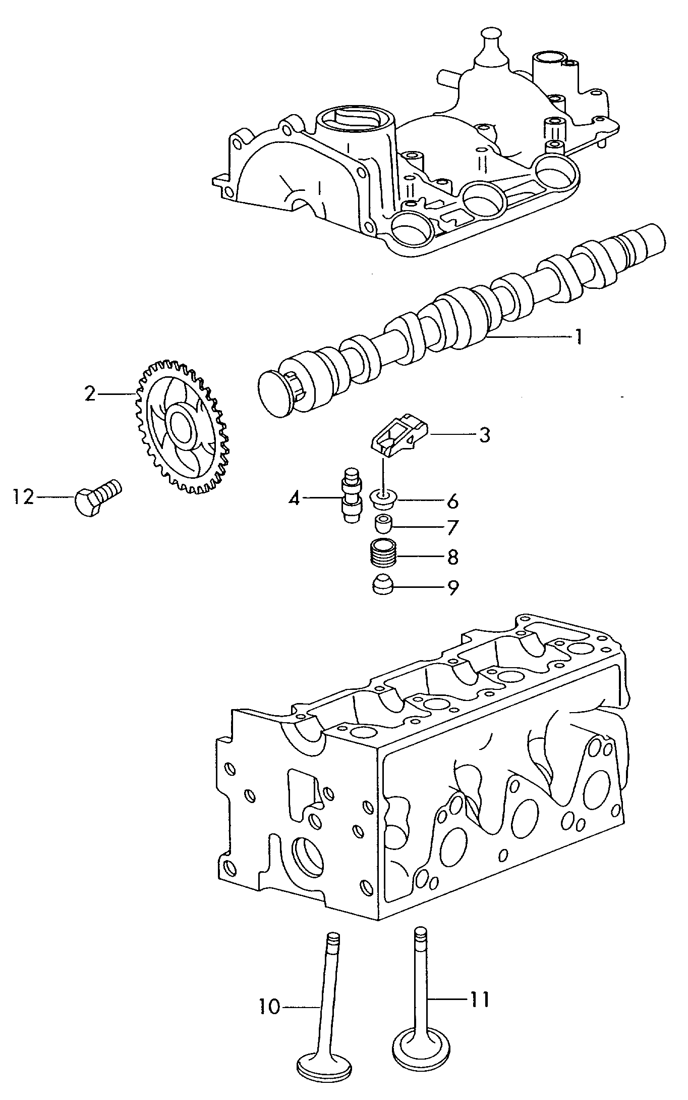 VAG 03D 109 571L - Комплект цепи привода распредвала autospares.lv