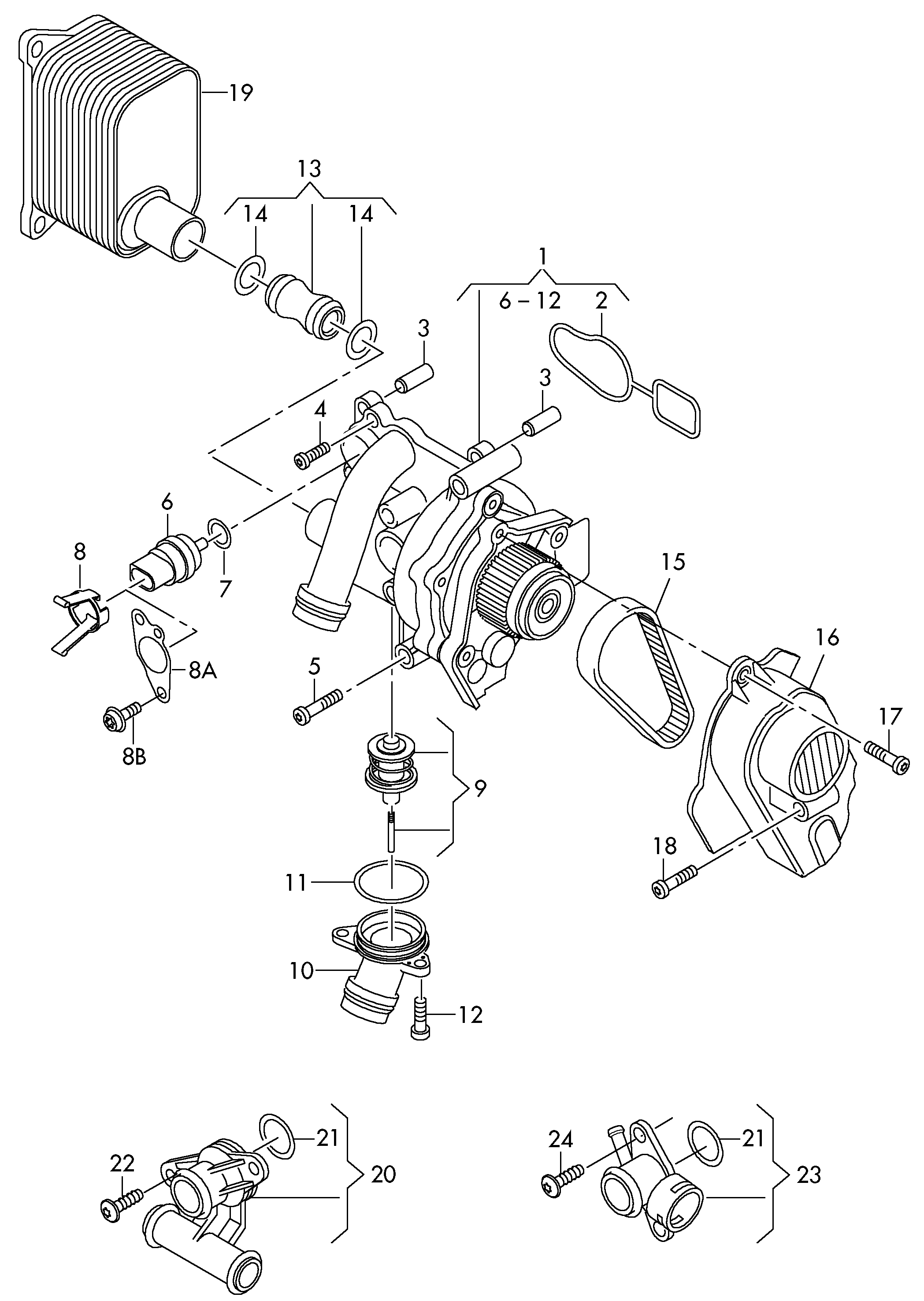 AUDI 06H 121 026 CC - Водяной насос autospares.lv