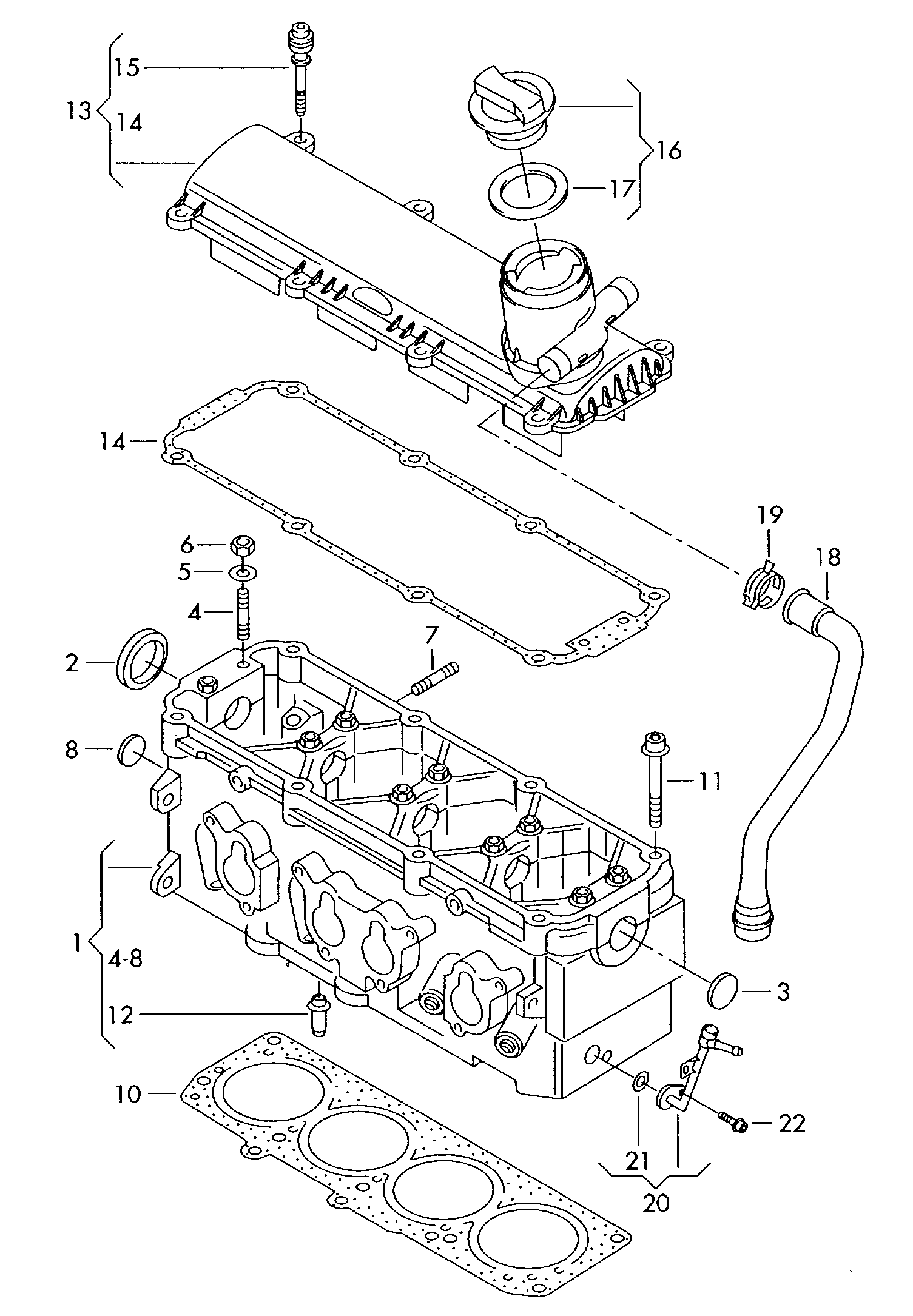 VAG 06B103483G - Прокладка, крышка головки цилиндра autospares.lv