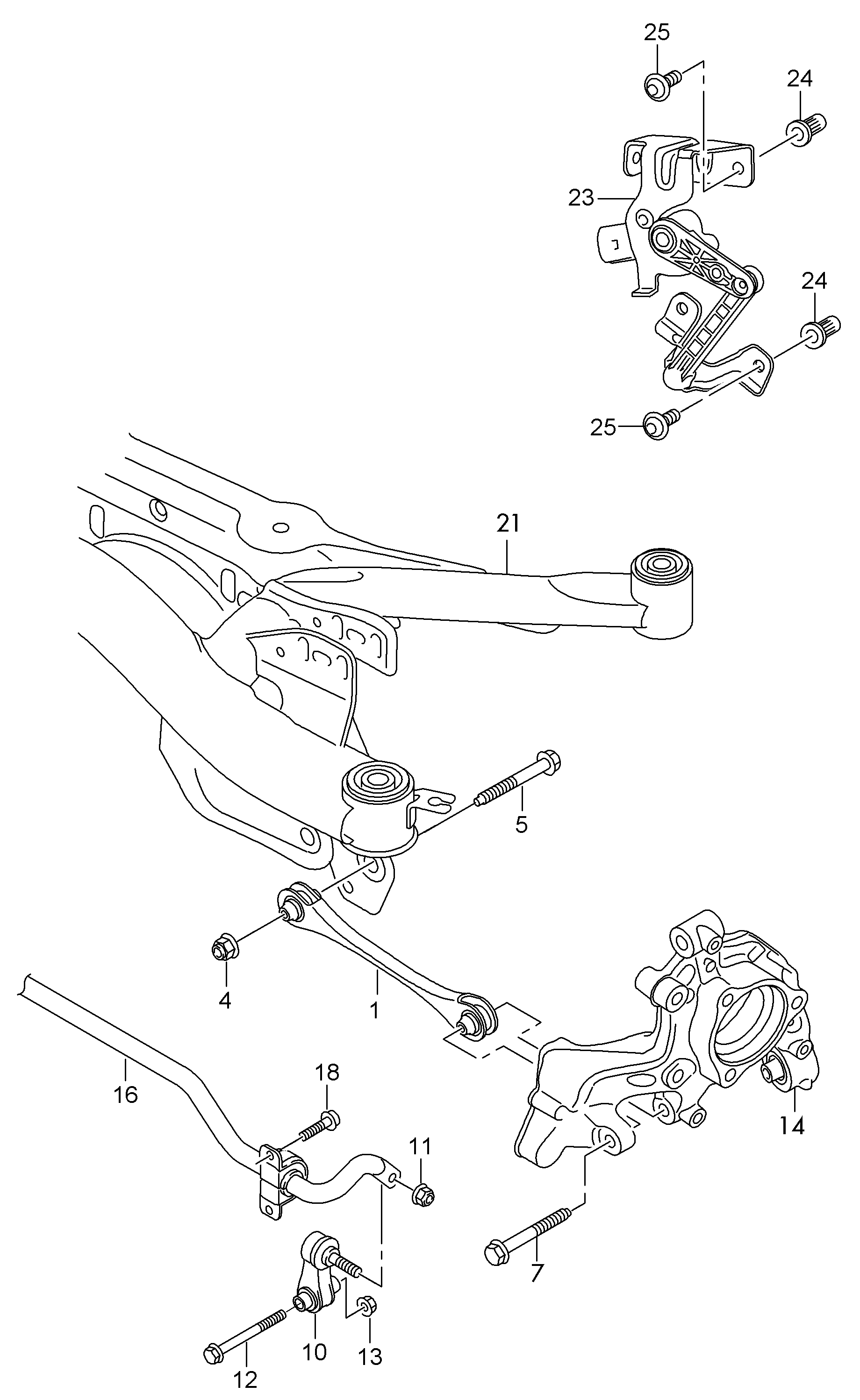 Seat 5Q0 501 529 F - Тяга / стойка, подвеска колеса autospares.lv