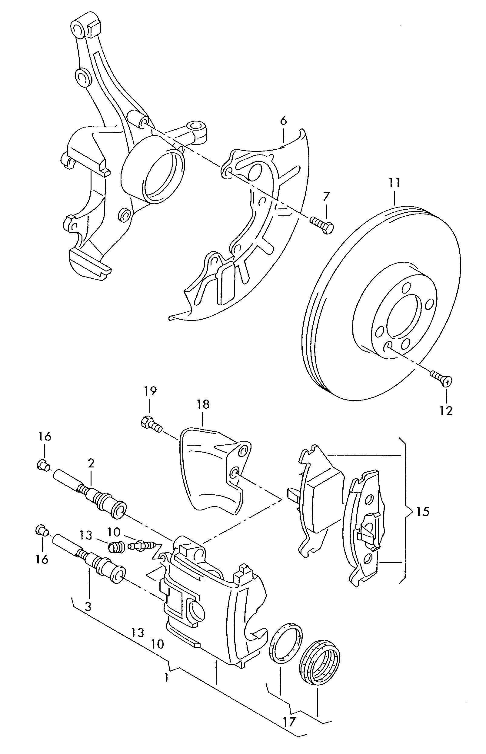 AUDI JZW 615 301 N - Тормозной диск autospares.lv