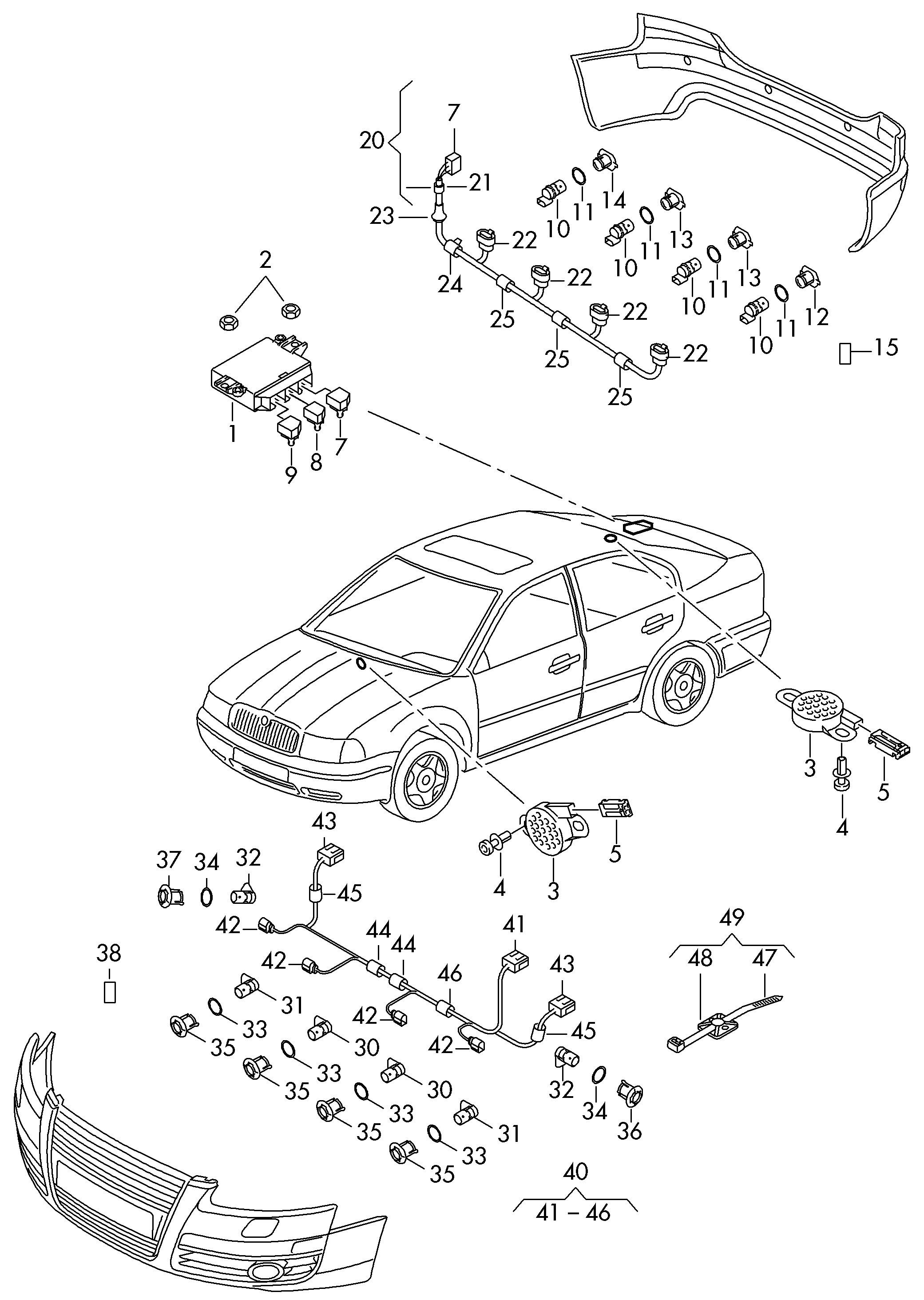 VW 4H0 919 275 A - Датчик, система помощи при парковке autospares.lv