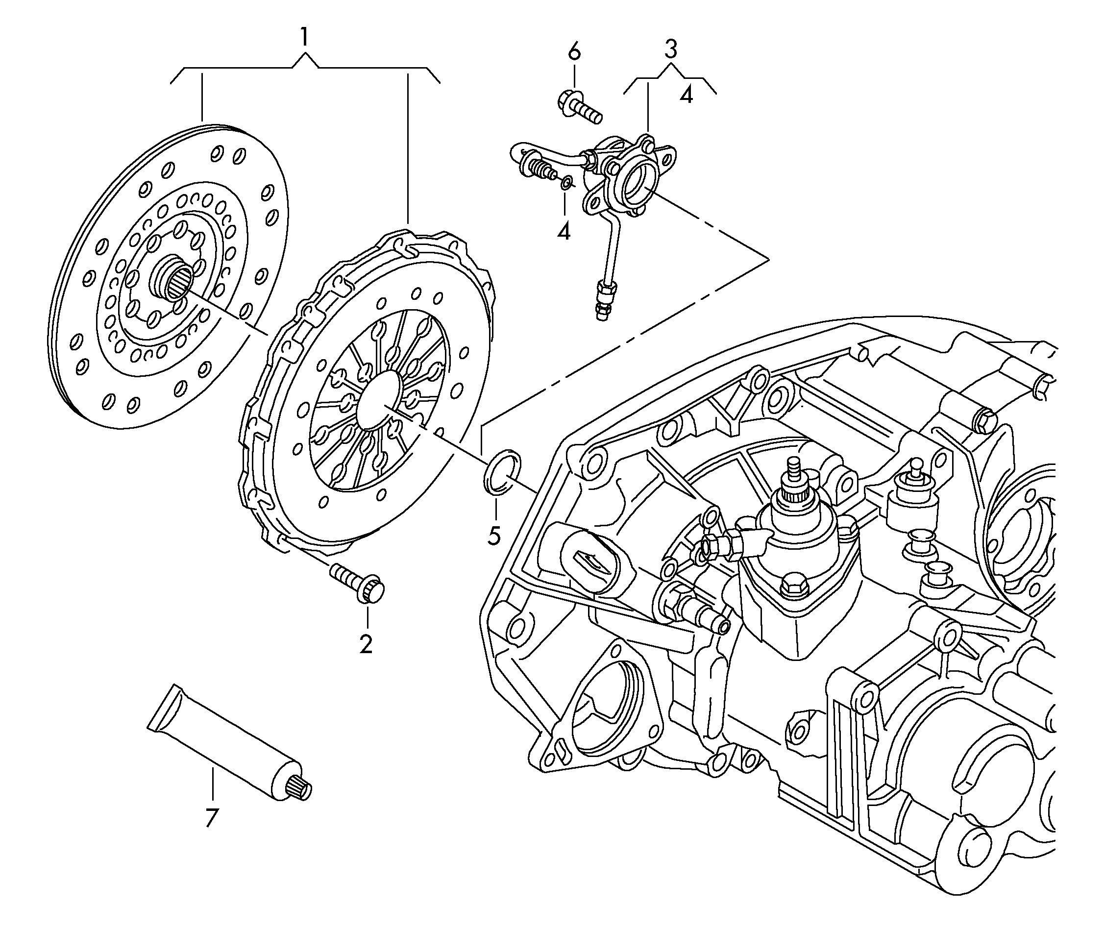 Seat 06J 141 015 J - Комплект сцепления autospares.lv