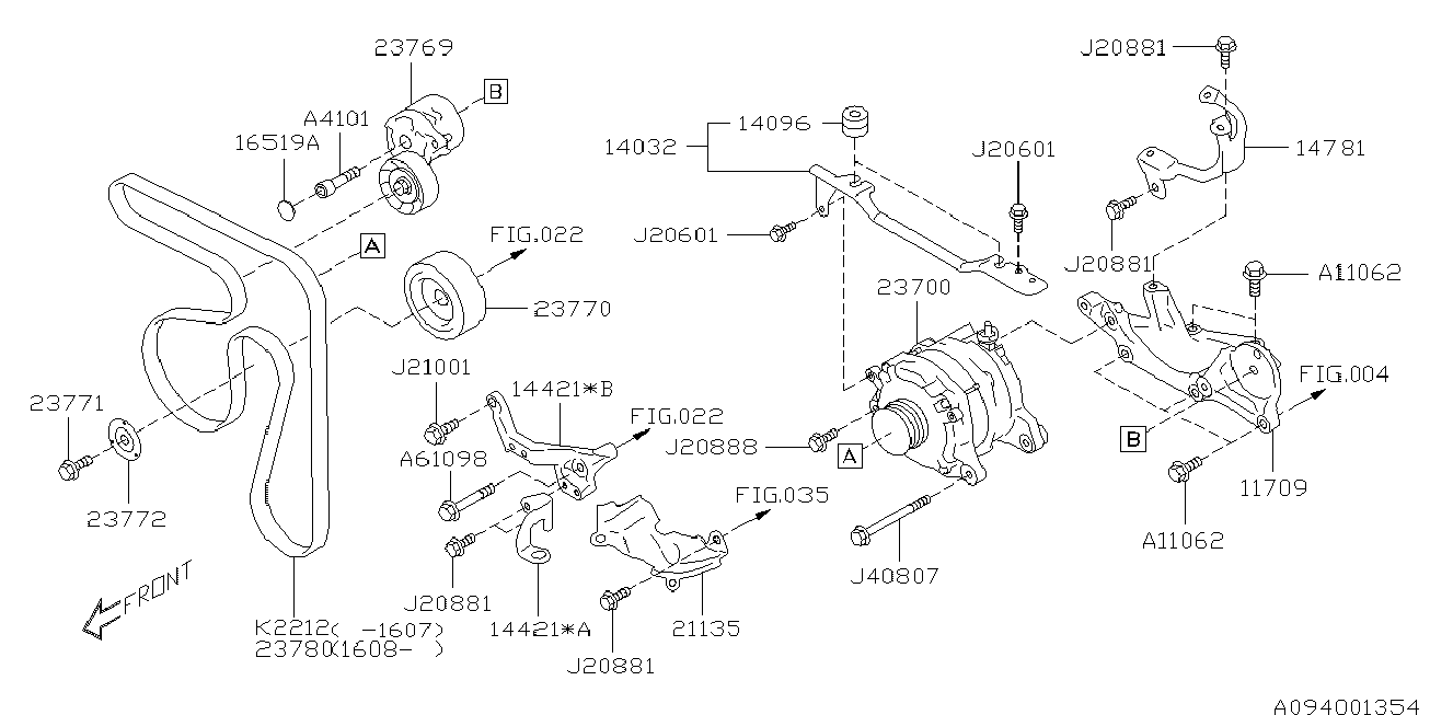 Subaru 809221200 - Поликлиновой ремень autospares.lv