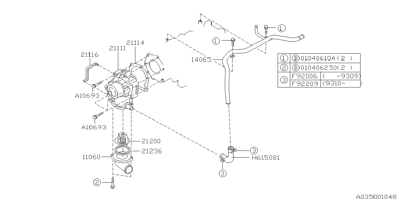 Bedford 21111-AA004 - Водяной насос autospares.lv