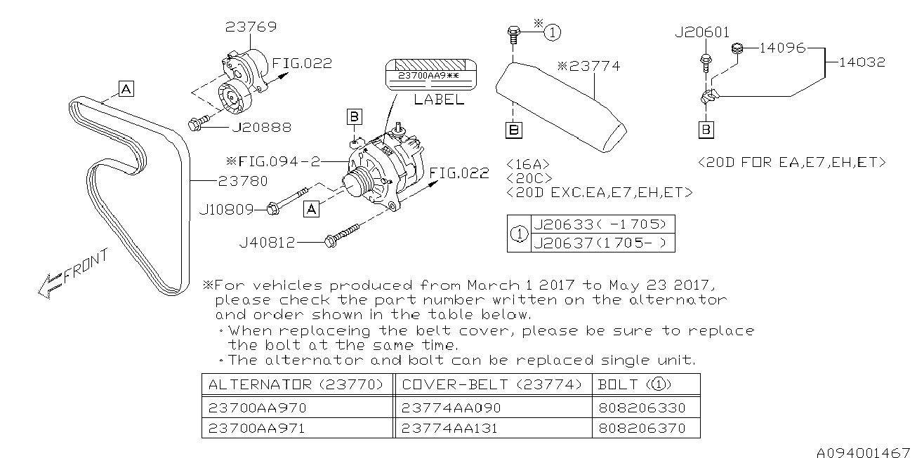 Subaru 23780AA070 - Поликлиновой ремень autospares.lv