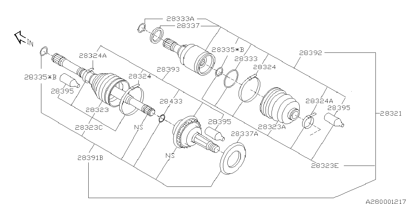 Suzuki 28023-PA050 - Пыльник, приводной вал autospares.lv