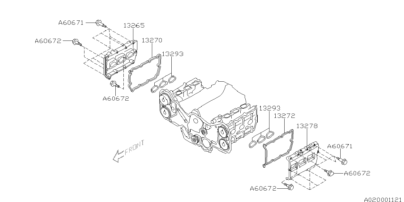 Subaru 13270AA180 - Уплотняющее кольцо, распредвал autospares.lv