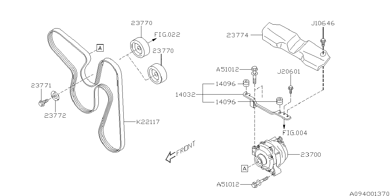 Subaru 809221170 - Поликлиновой ремень autospares.lv