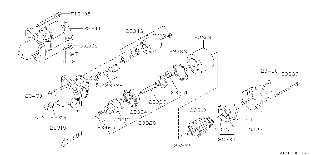 Subaru 23351-AA000 - GEAR ASSEMBLY-STARTER autospares.lv