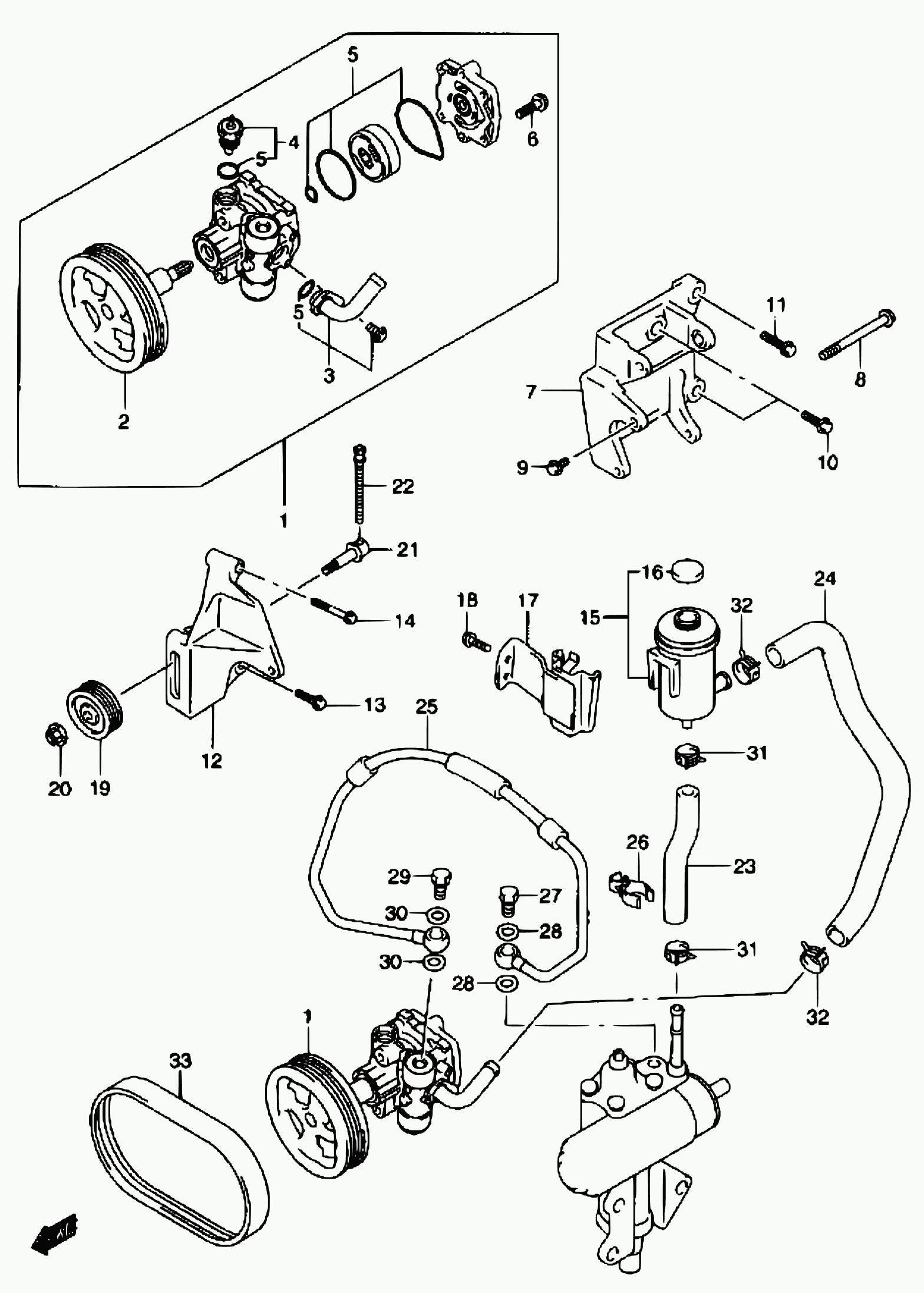 Suzuki 49160-82A00 - Ролик, поликлиновый ремень autospares.lv