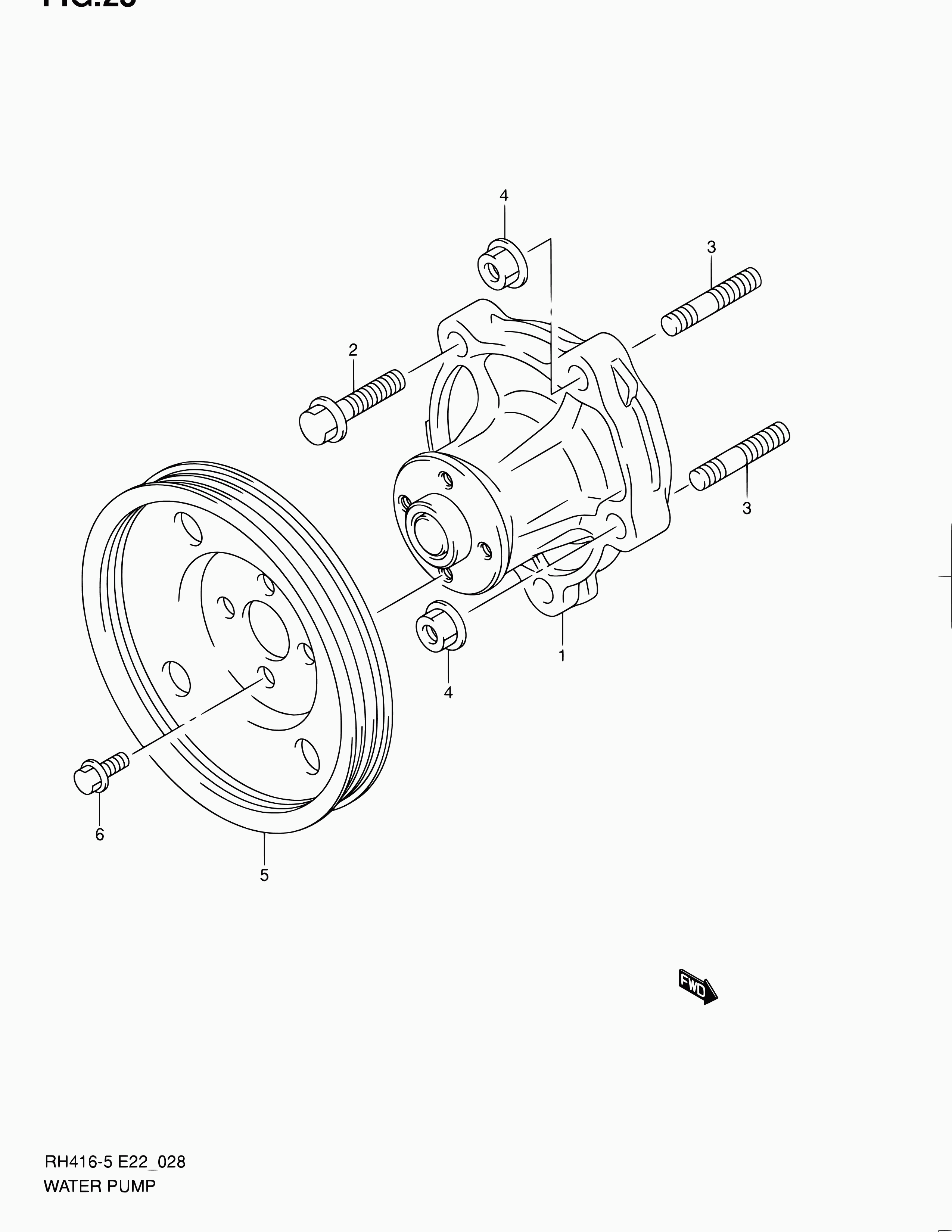 Subaru 17400-69G01 - Водяной насос autospares.lv